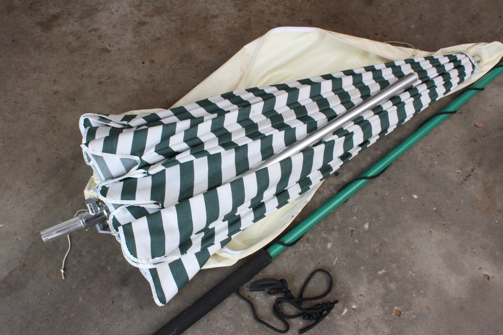 Garden Tools , Vintage 2 Hand Saw and Umbrella