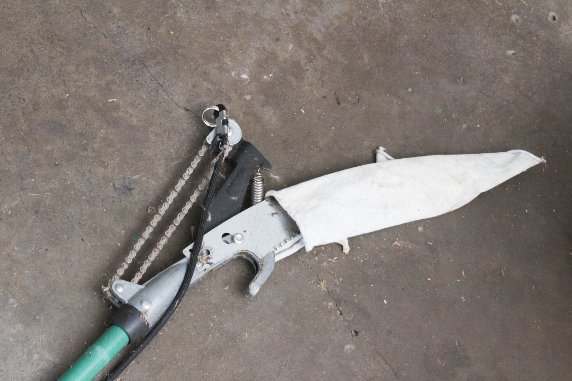 Garden Tools , Vintage 2 Hand Saw and Umbrella