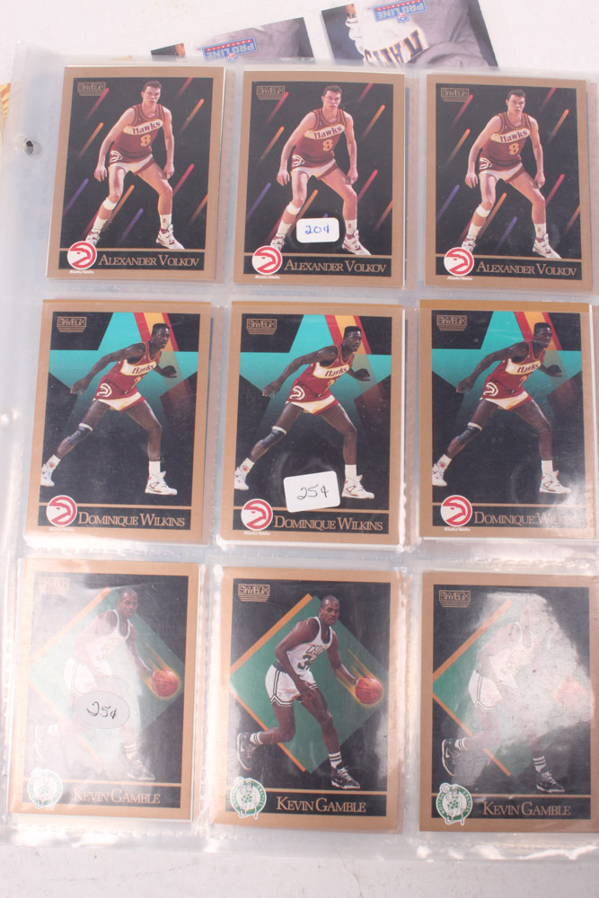 Large Selection of Sports Trading Cards