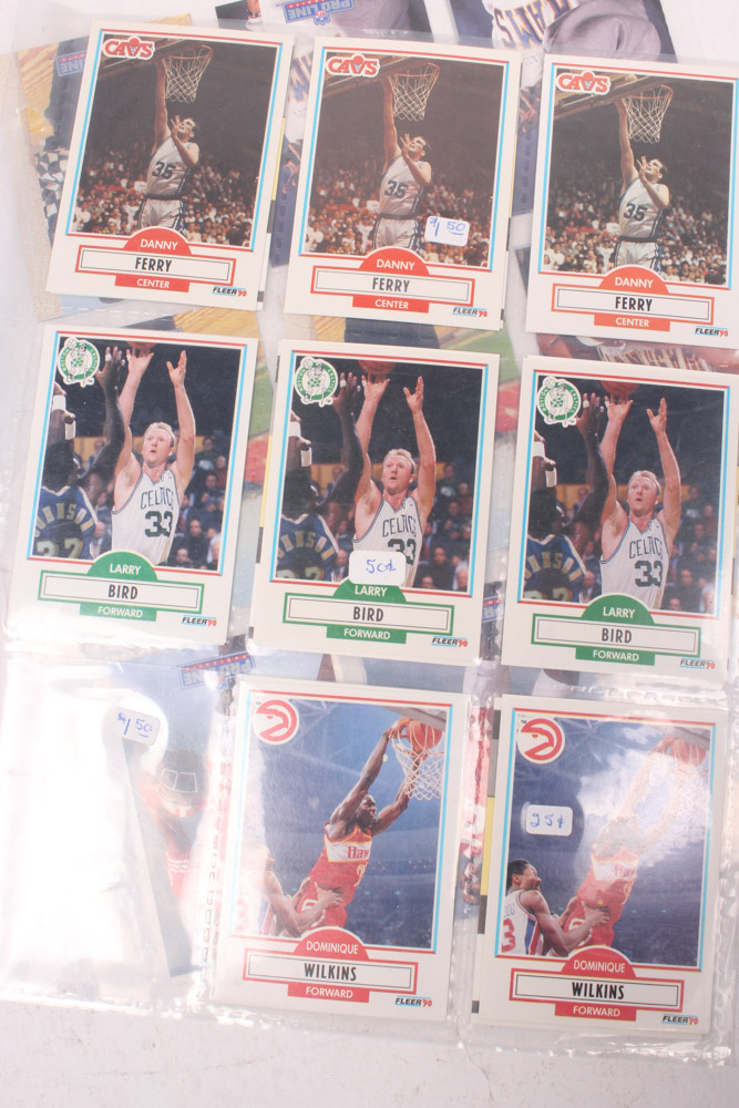 Large Selection of Sports Trading Cards