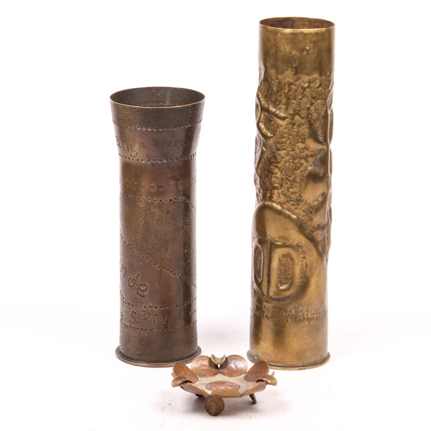 Early 20th Century Brass Trench Art