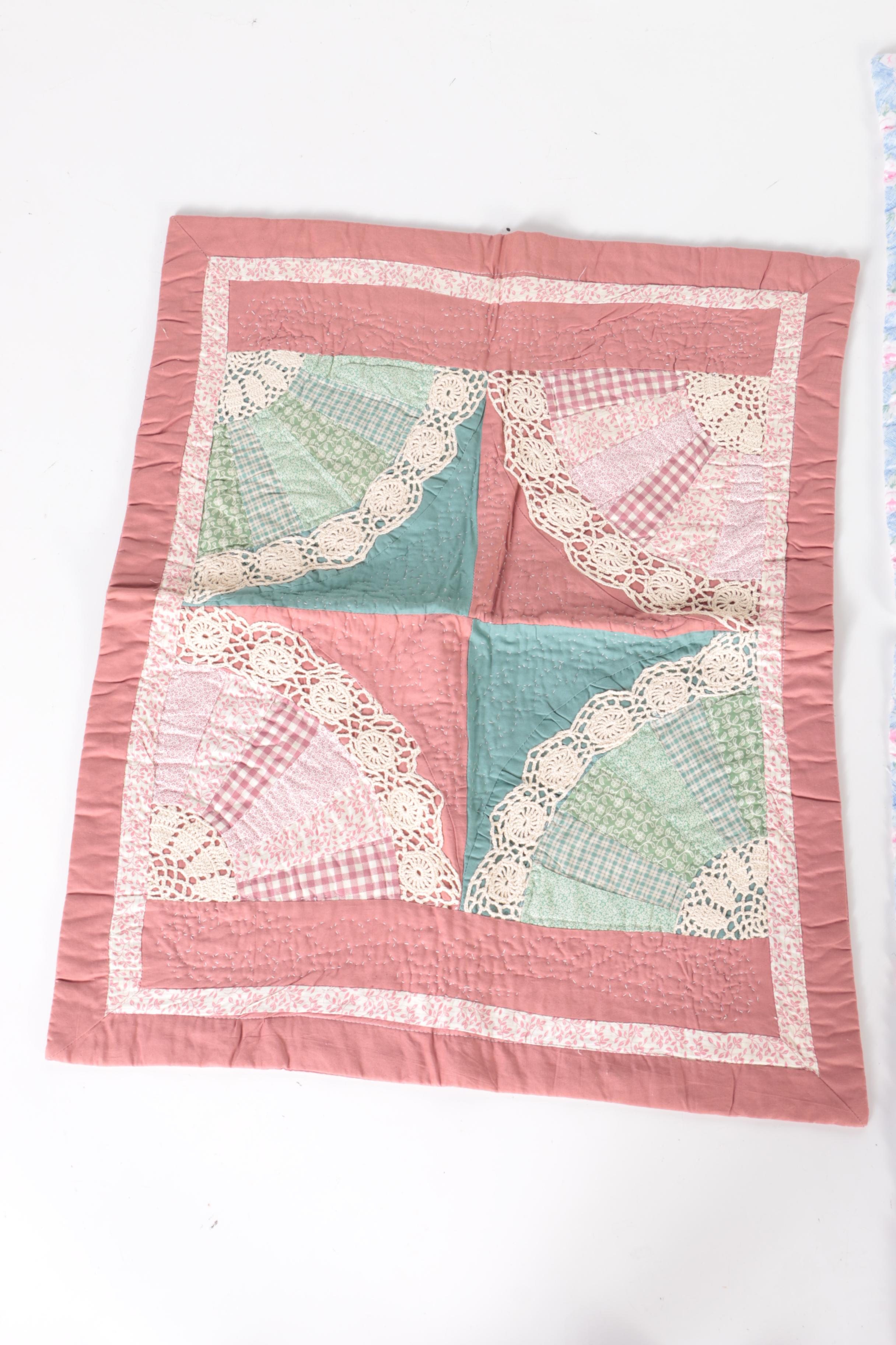 Machine Made Floral Quilts