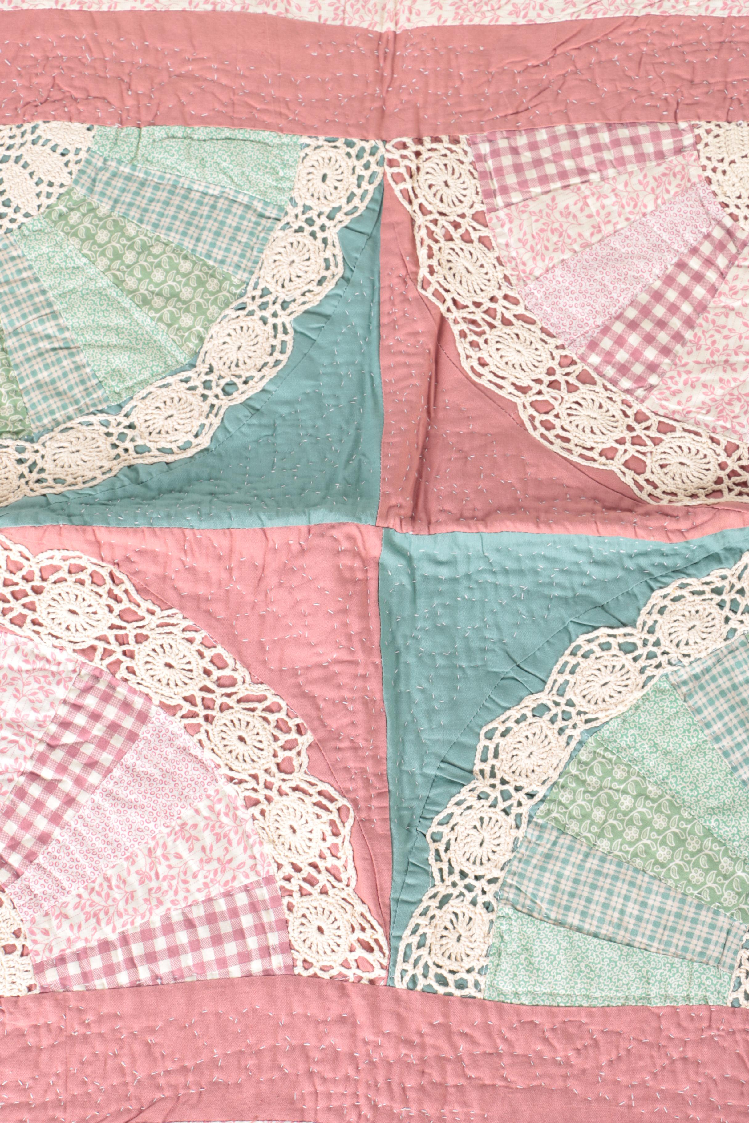 Machine Made Floral Quilts