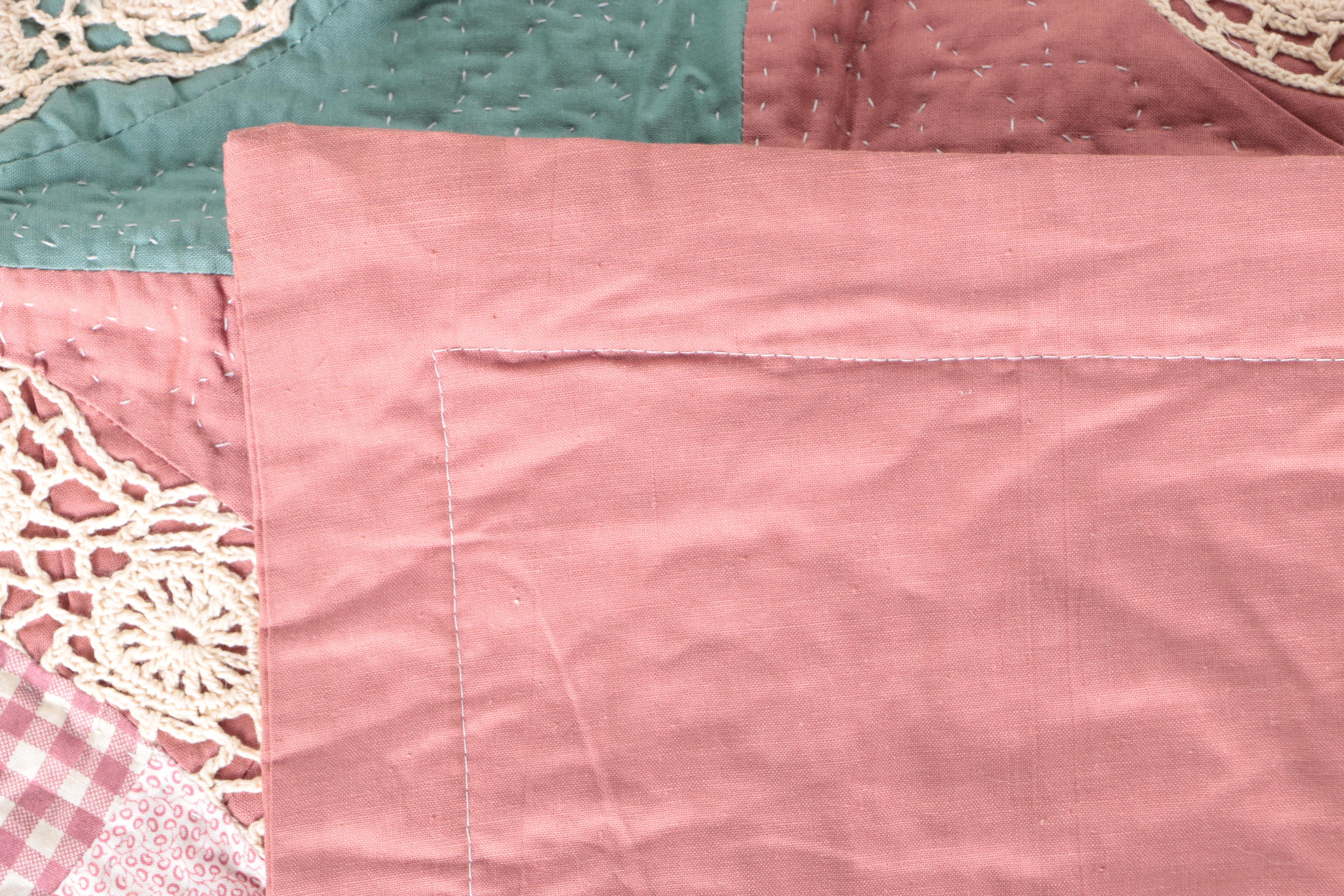 Machine Made Floral Quilts