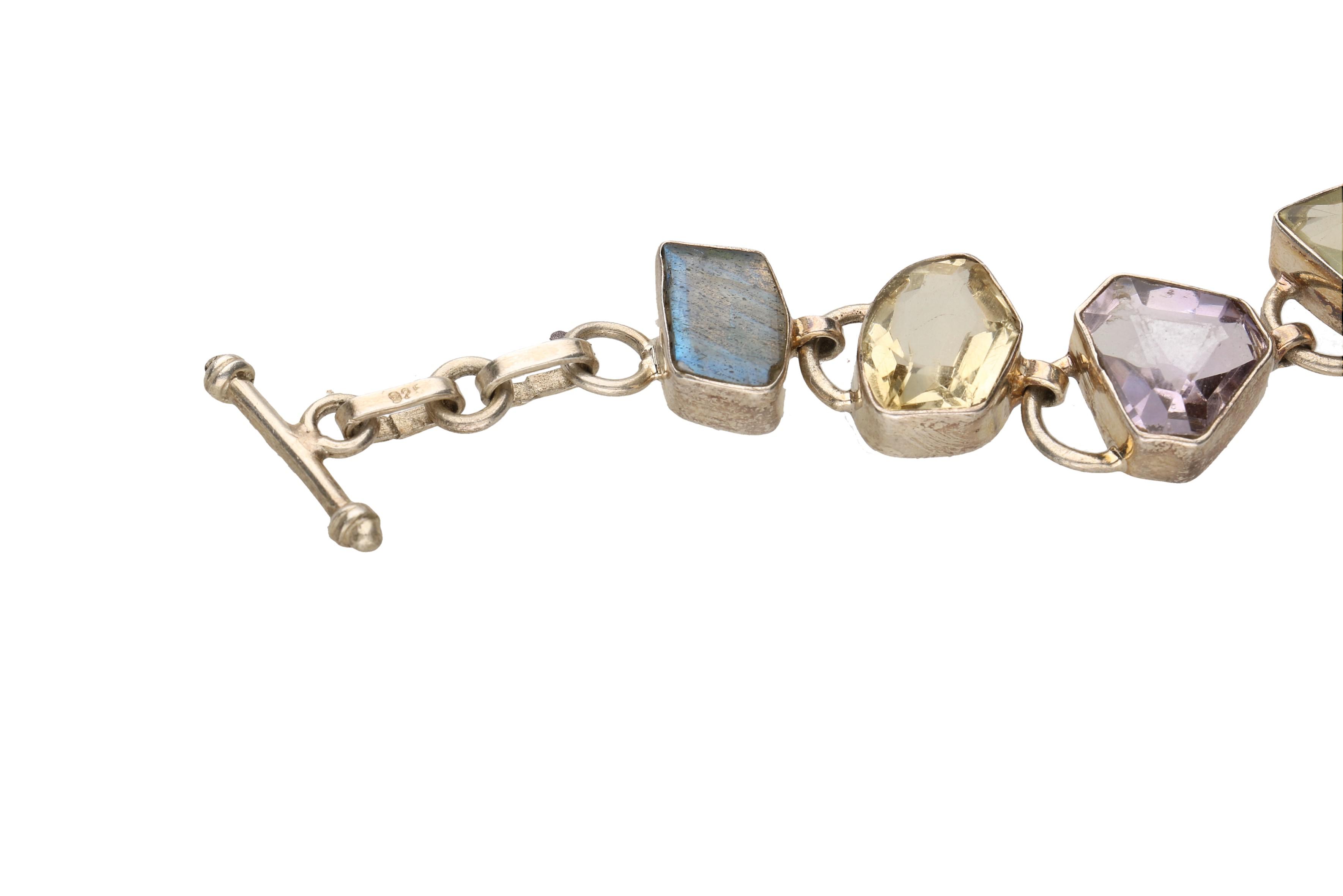 Sterling Silver Bracelets with Gemstones
