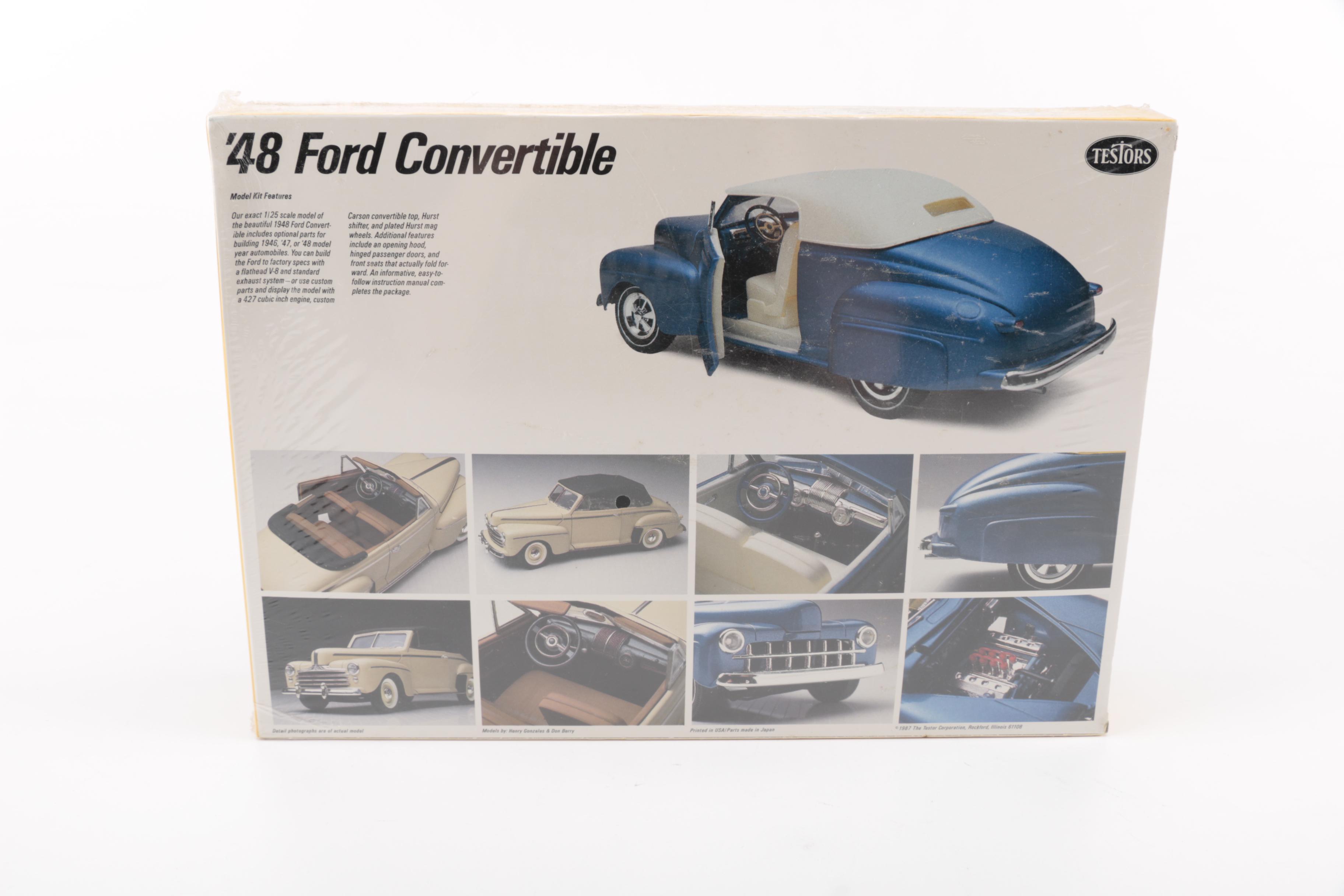 Collection of Ford Convertible Model Kits
