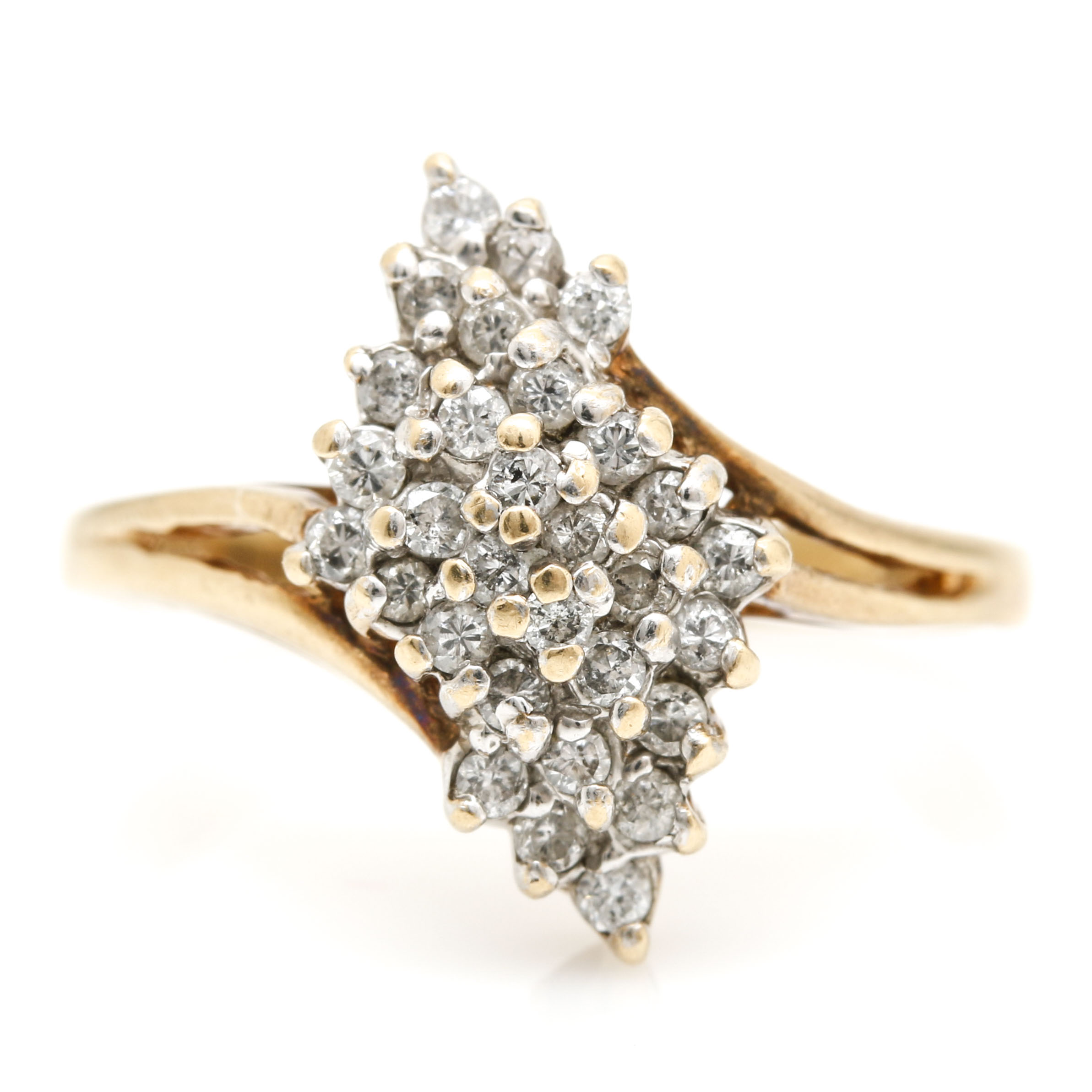 10K Yellow Gold Diamond Ring