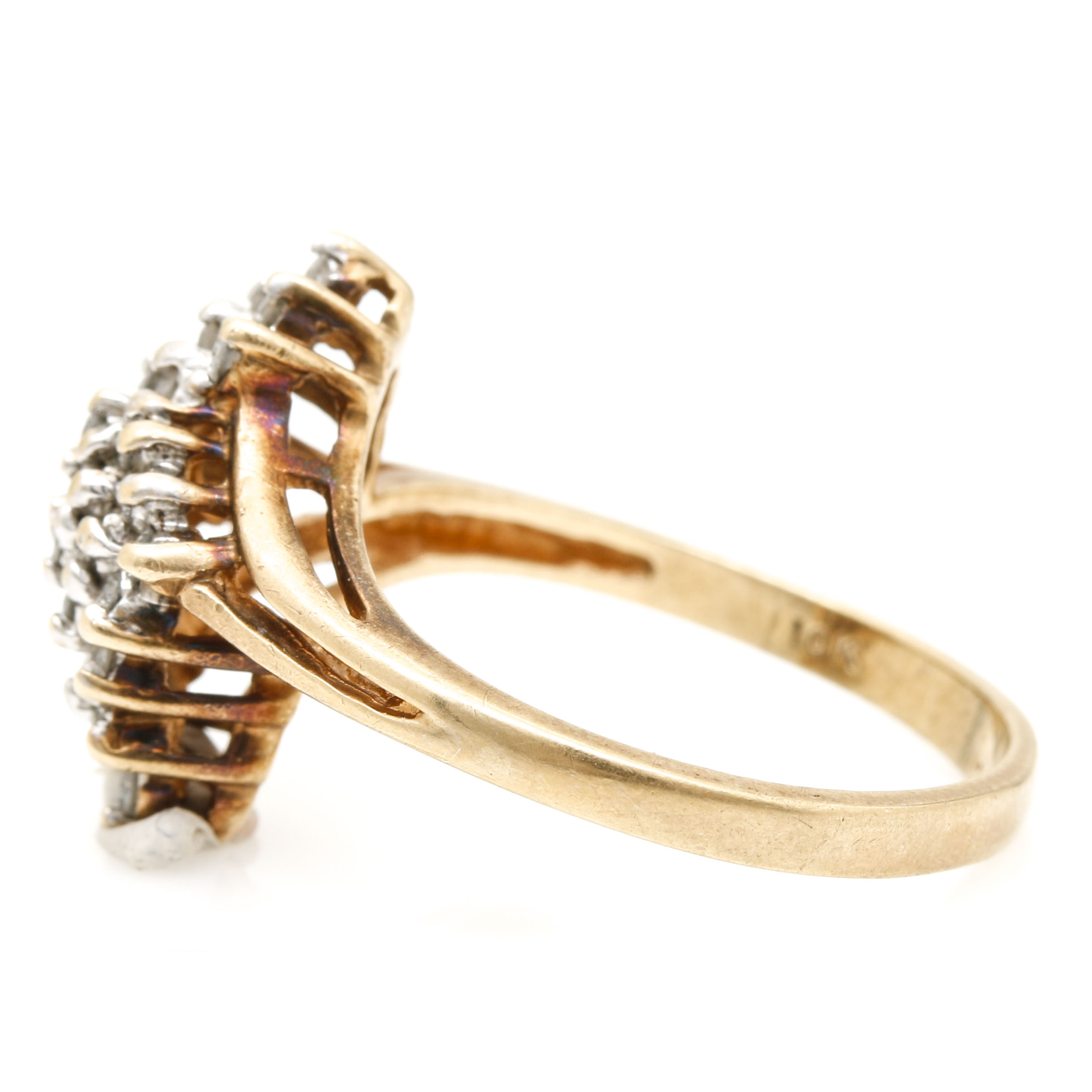 10K Yellow Gold Diamond Ring