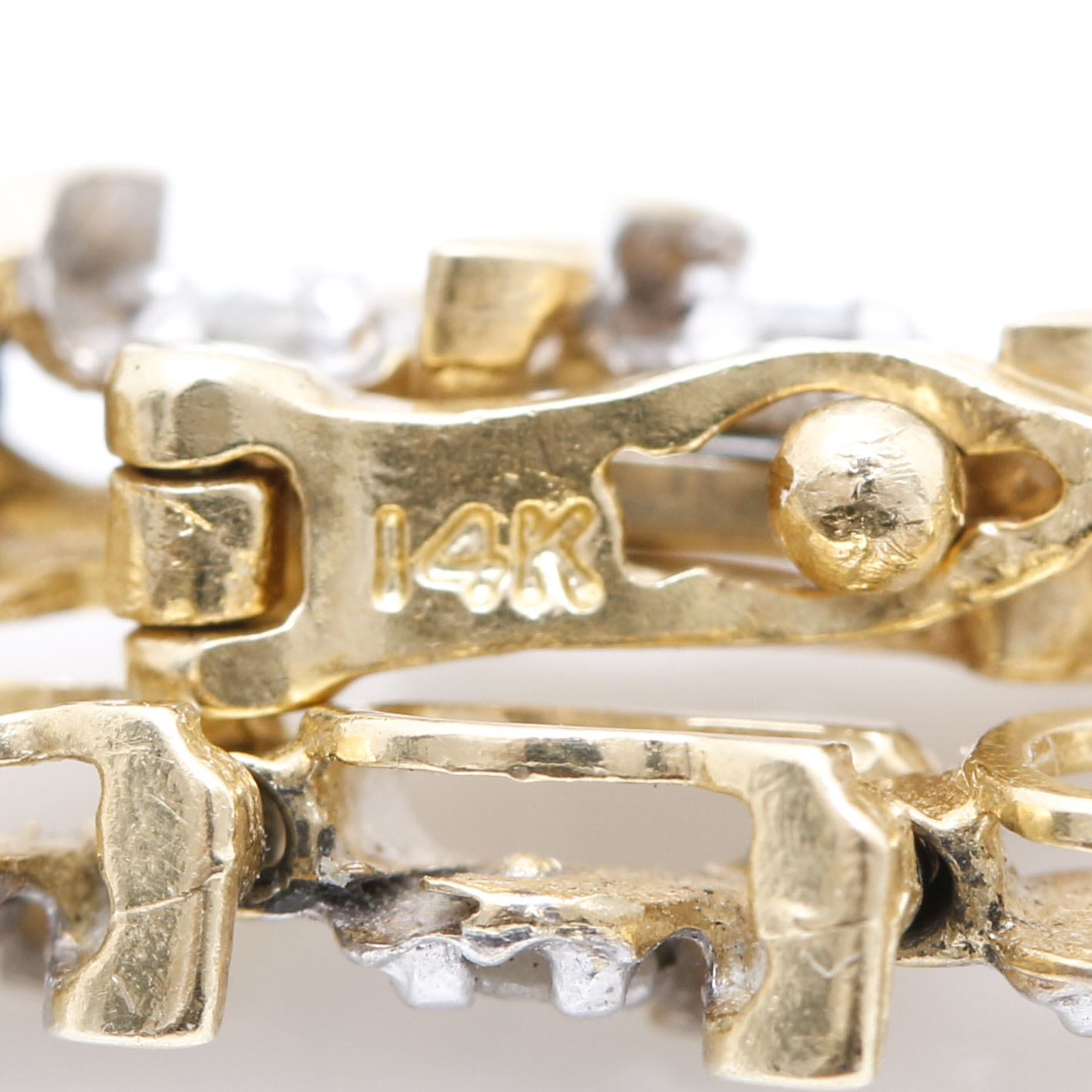 14K Yellow Gold 0.93 CTW Diamond Tennis Bracelet