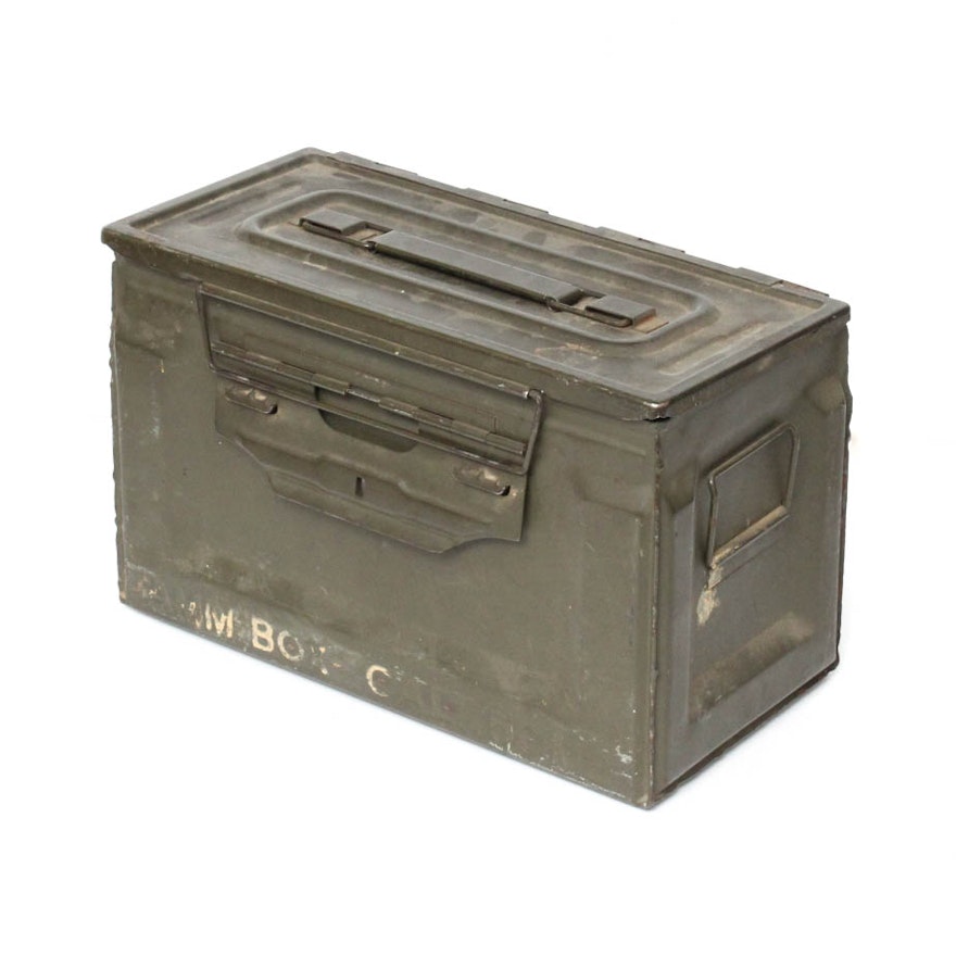 Vintage 50 Cal Ammunition Box