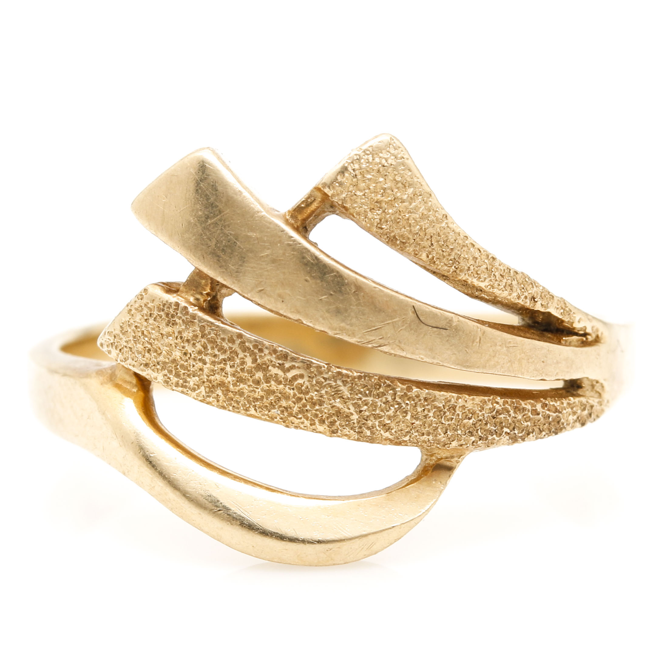 14K Yellow Gold Openwork Ring