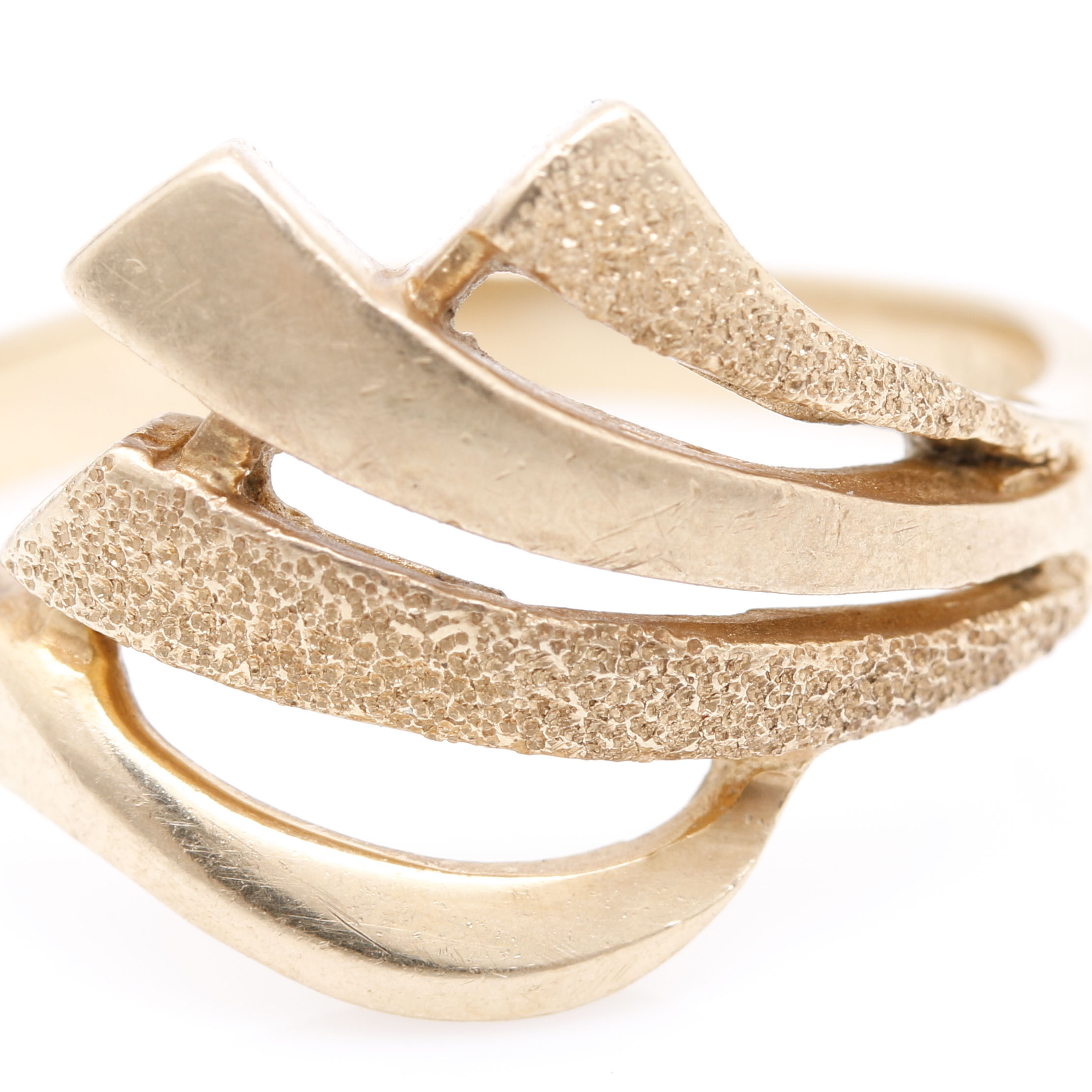 14K Yellow Gold Openwork Ring