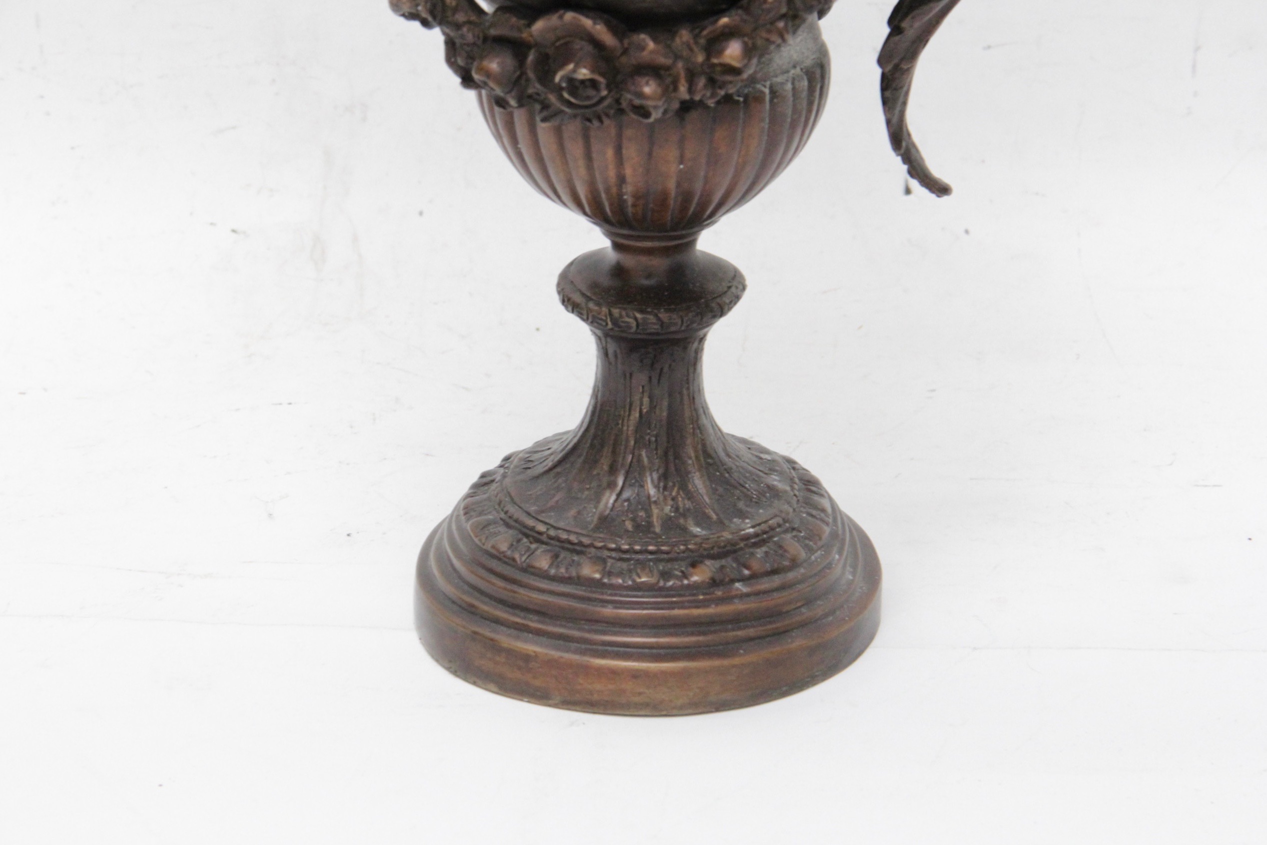 Bronze Tone Ewer With Dolphin Handle