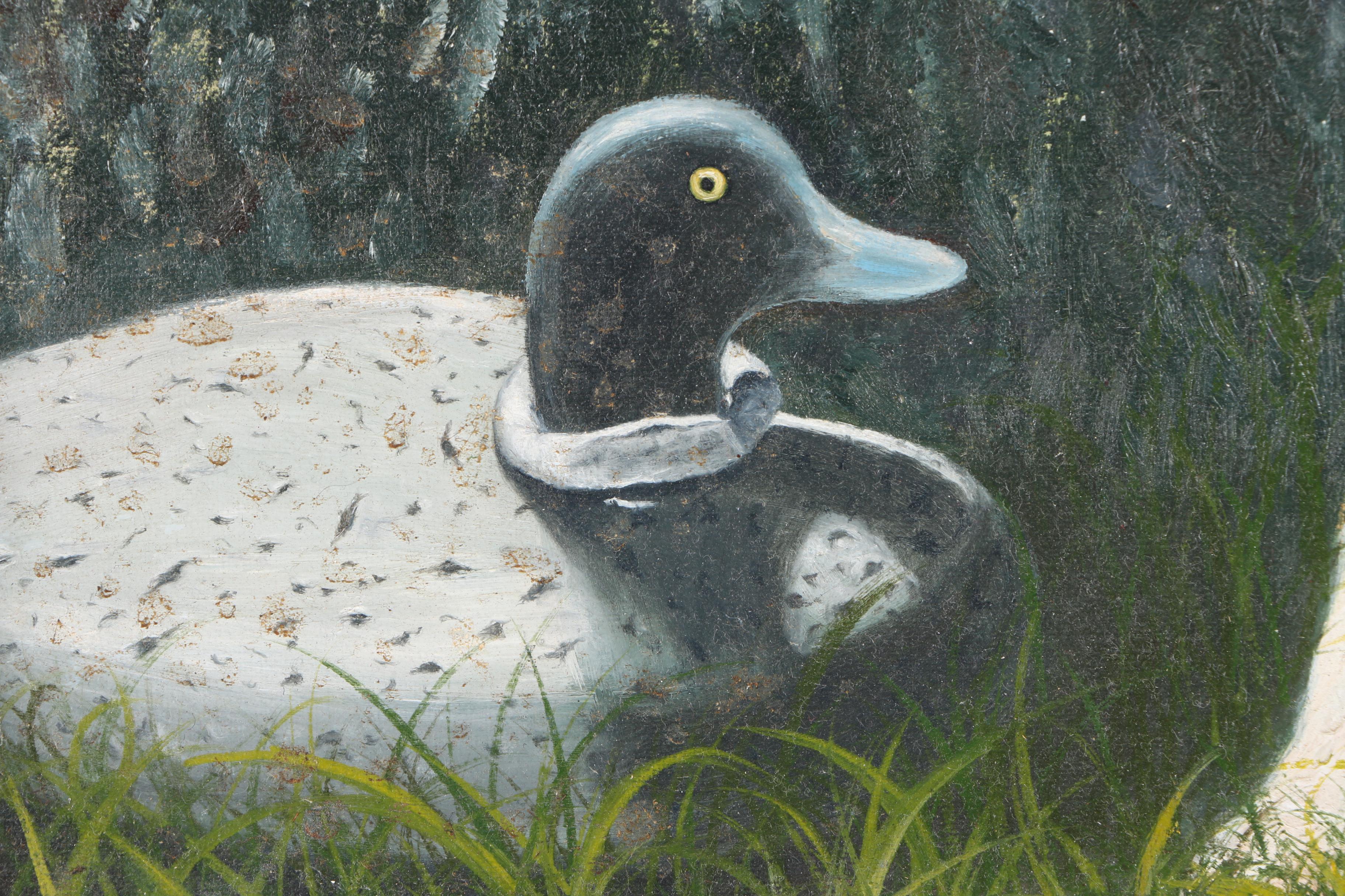 J.P. Young Oil Painting of Hunting Dog