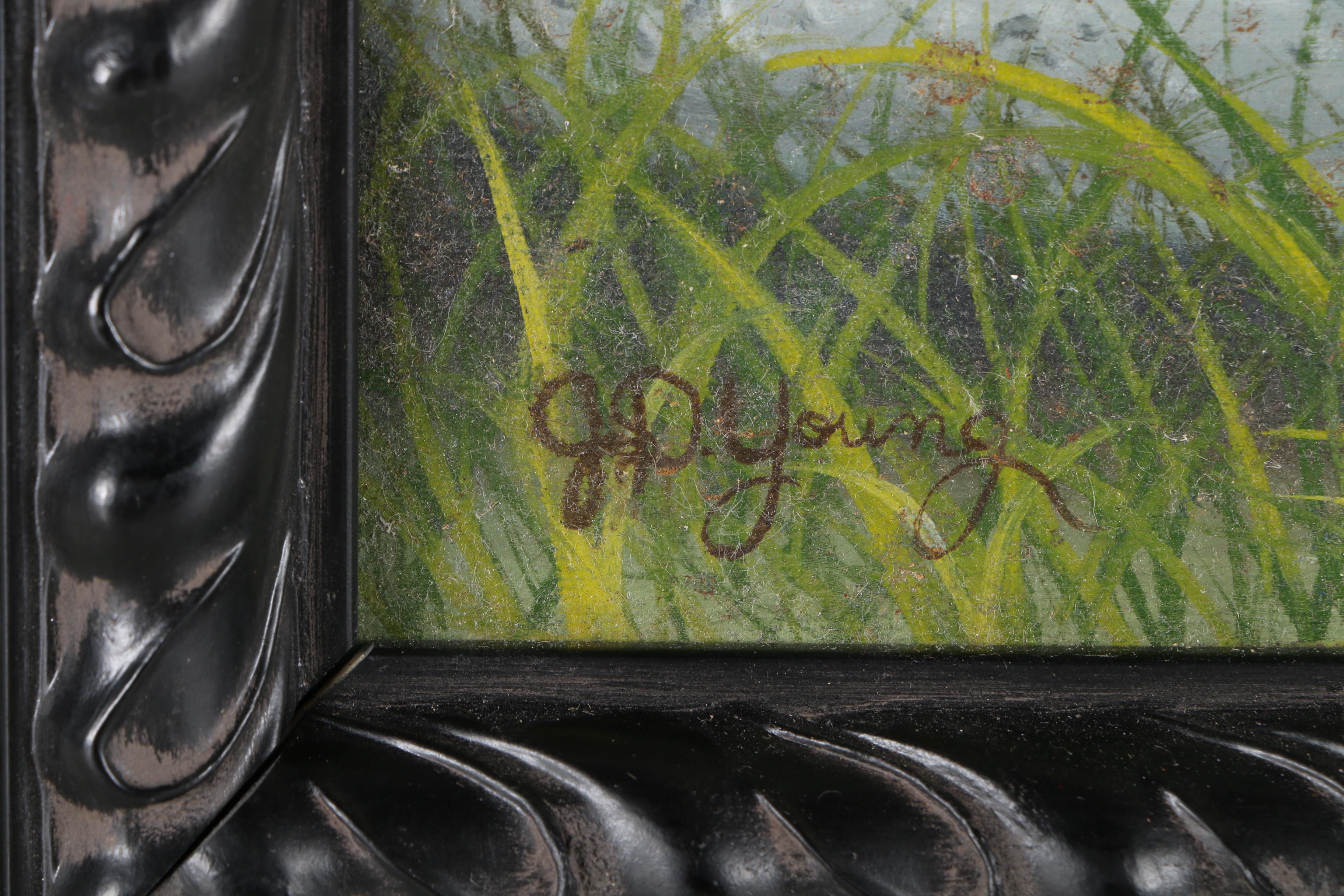 J.P. Young Oil Painting of Hunting Dog