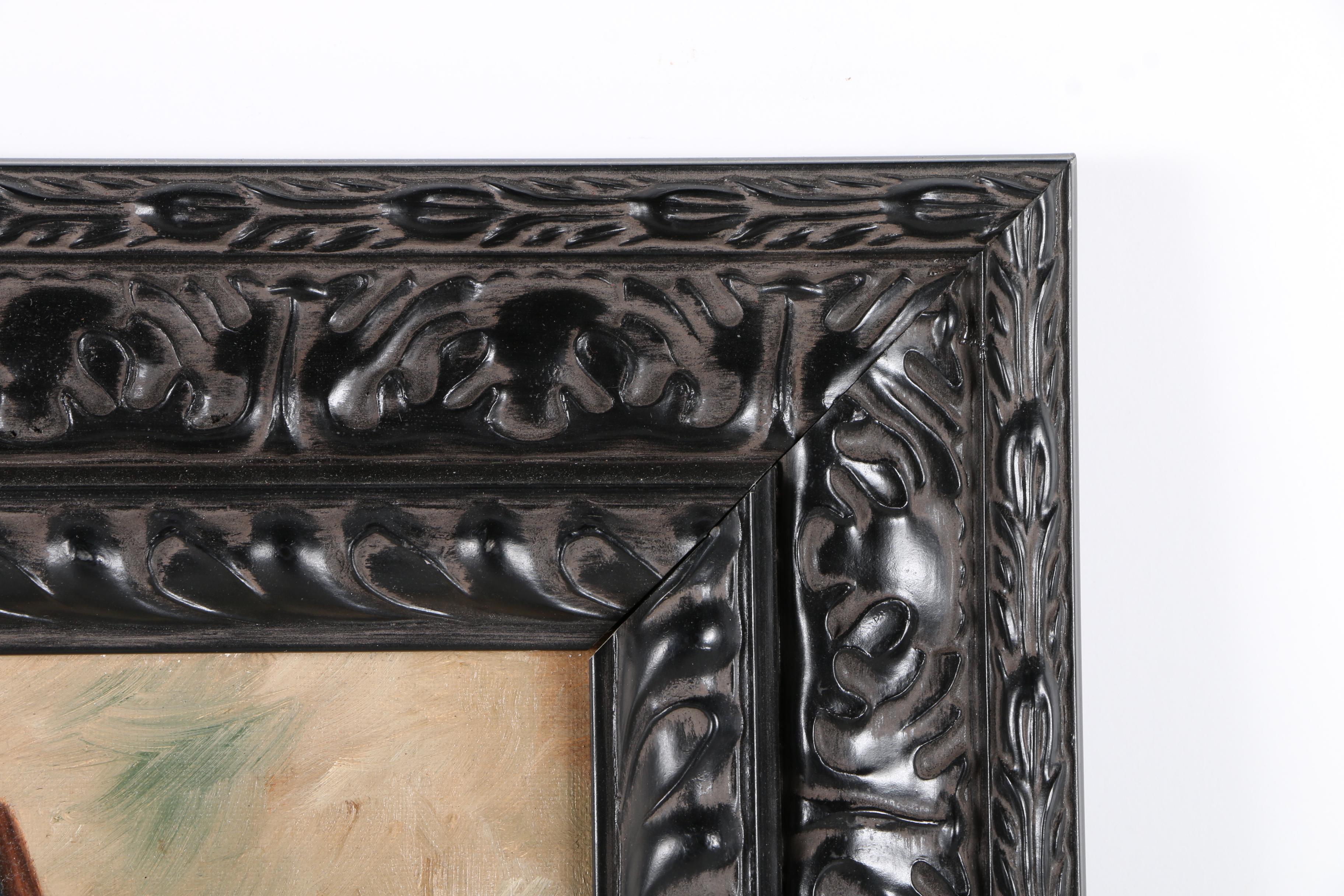 J.P. Young Oil Painting of Hunting Dog