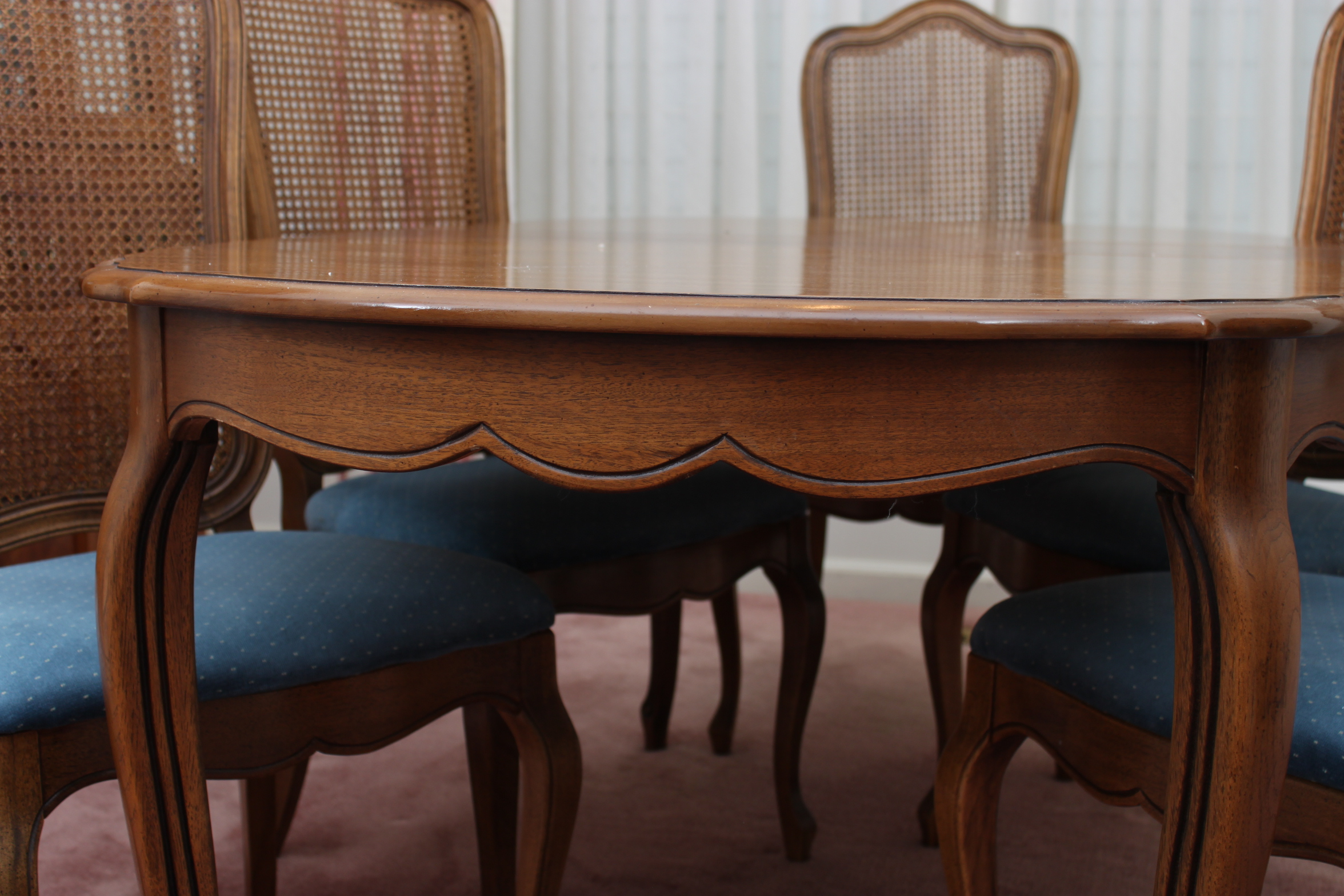 Vintage French Provincial Style Dining Set by Thomasville