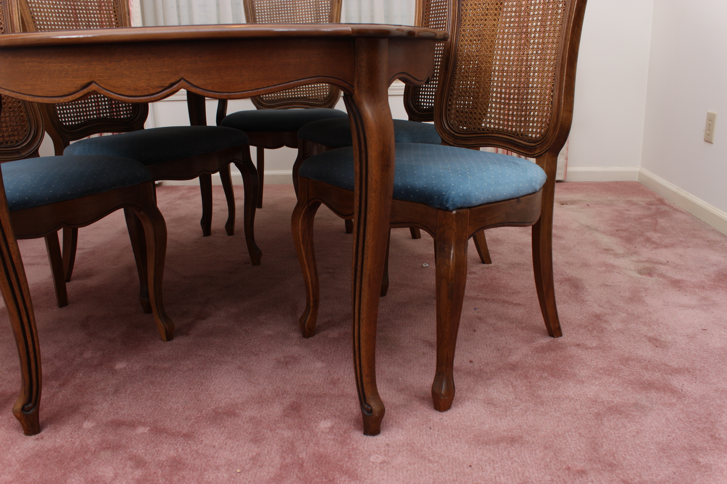 Vintage French Provincial Style Dining Set by Thomasville