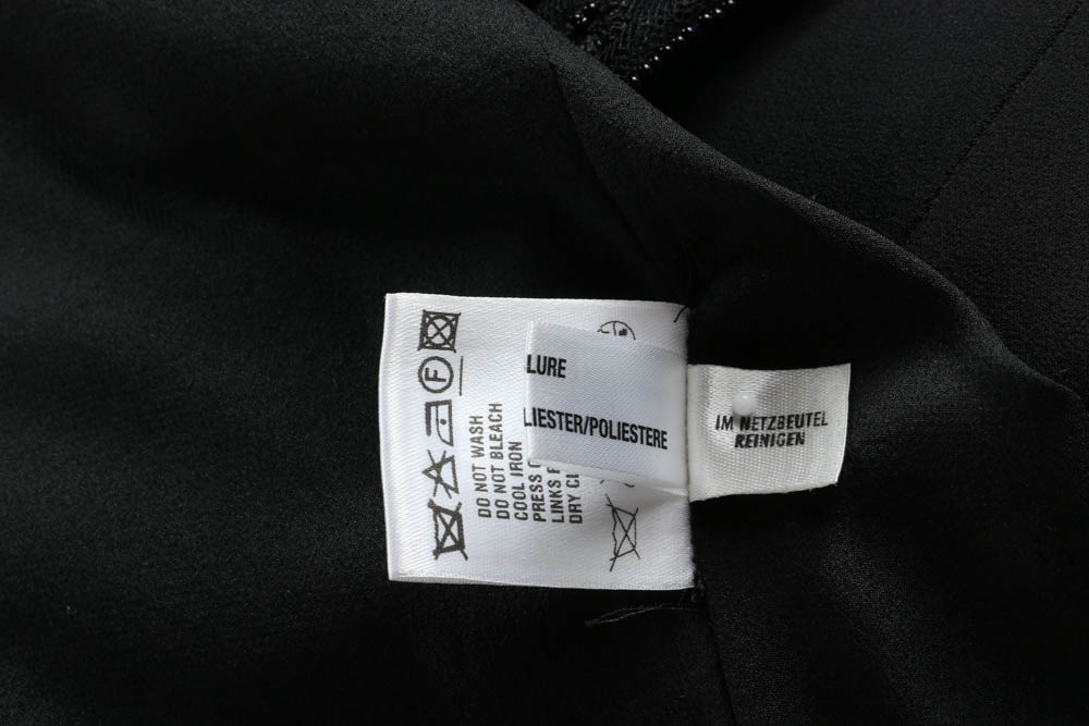 Escada Black Beaded Sleeveless Cocktail Dress