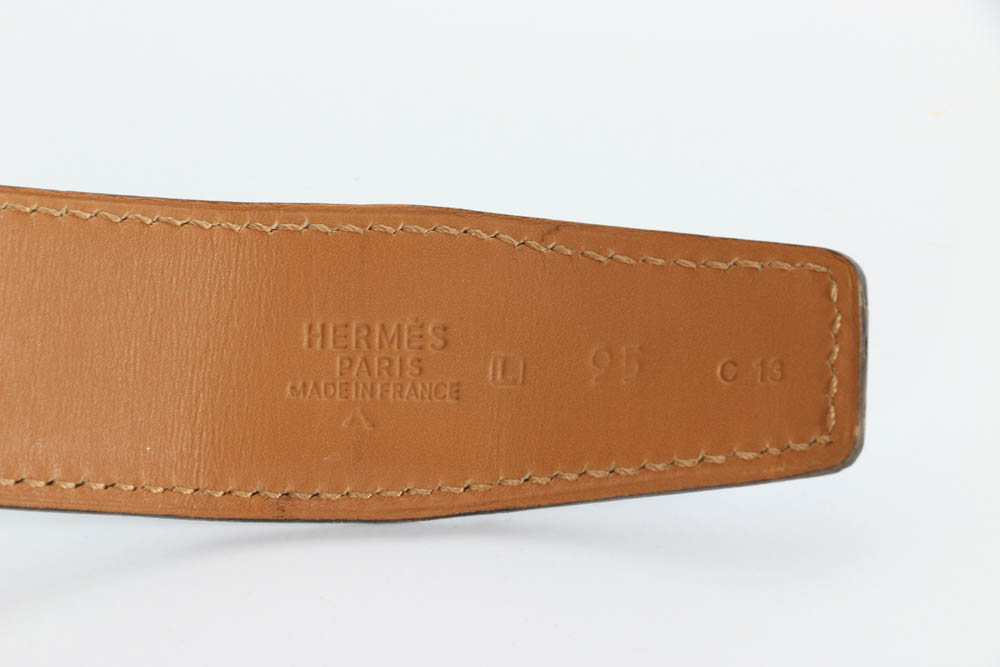 Hermès Constance Reversible Pale Blue Belt