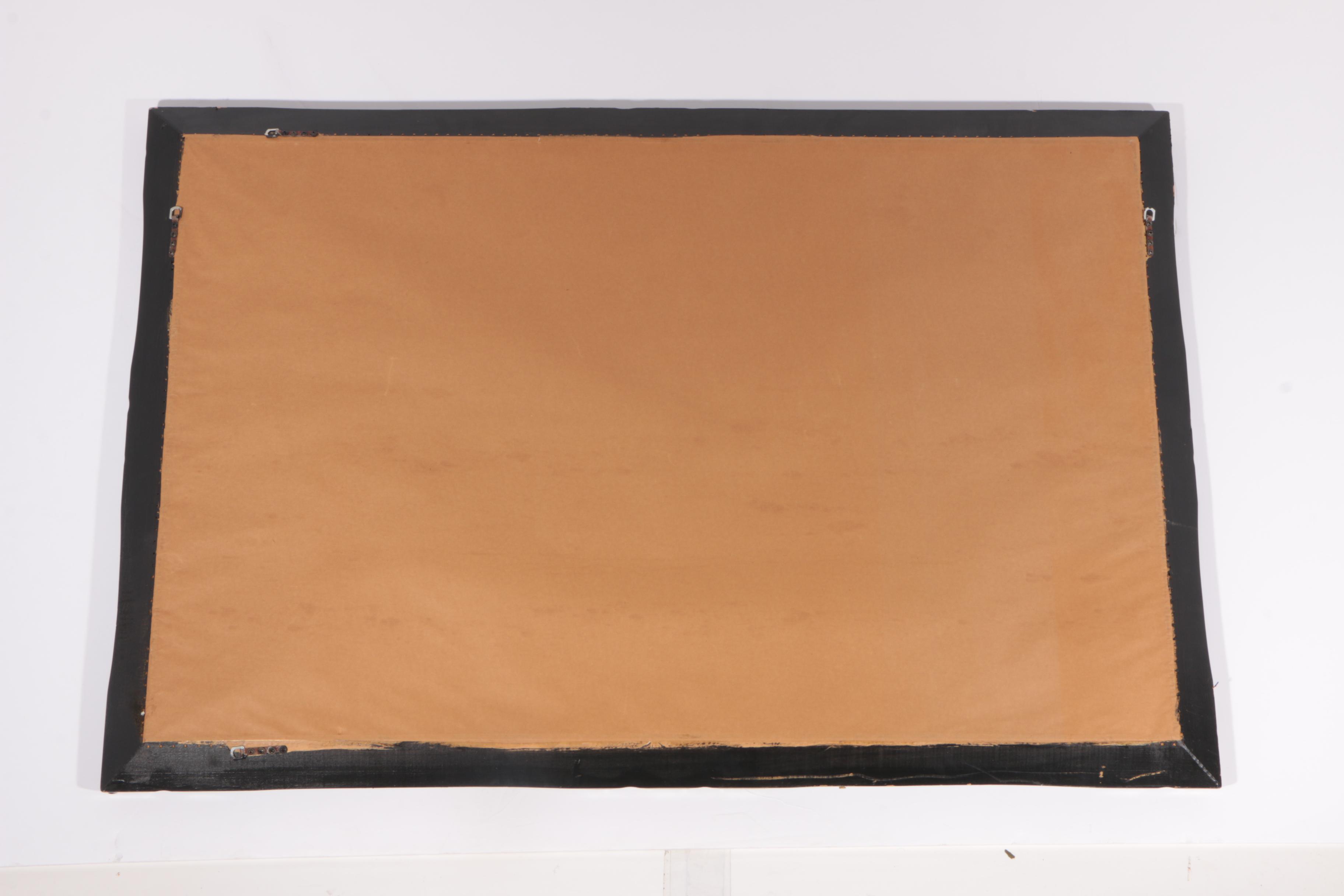 Gilt Accented Framed Beveled Wall Mirror