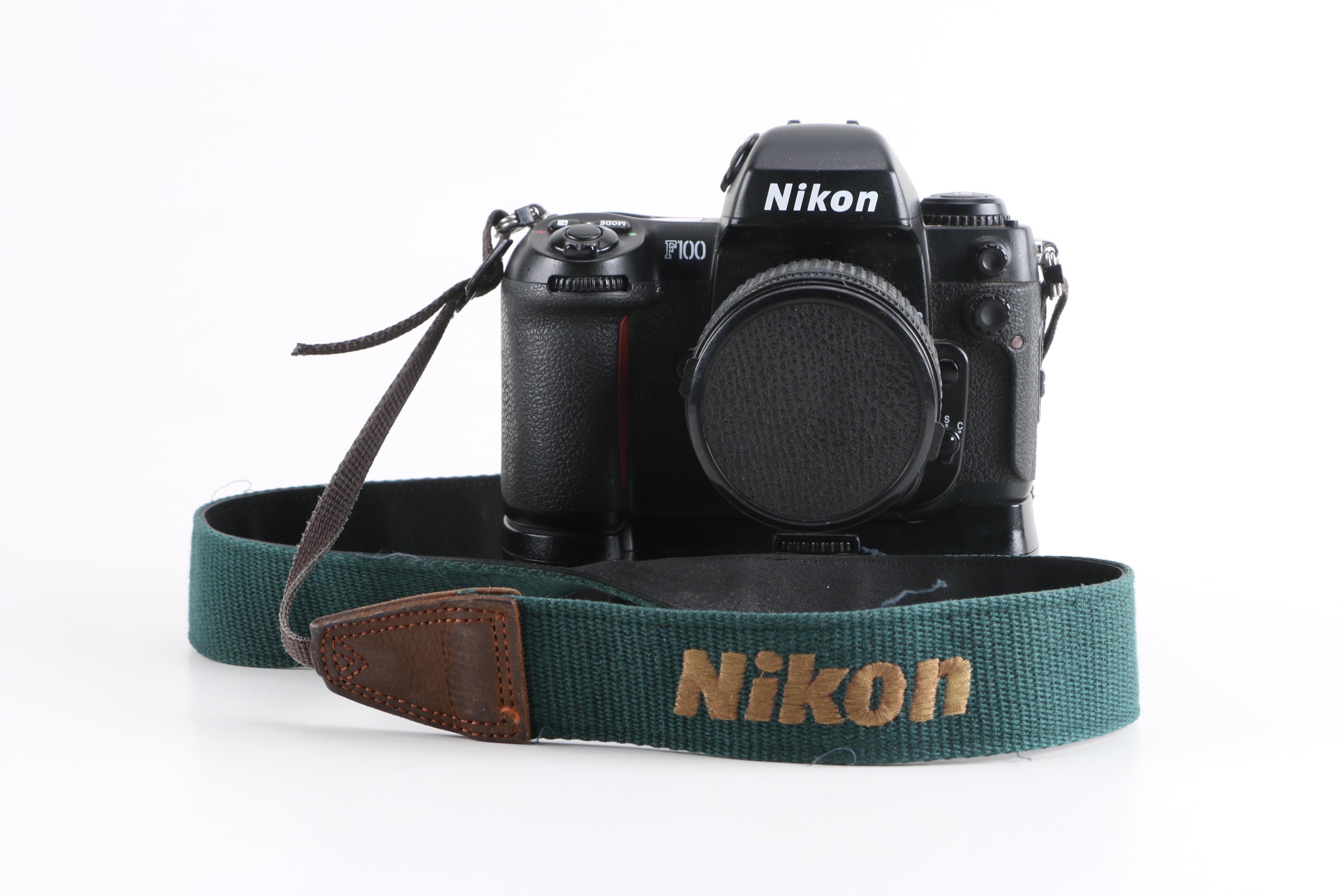 Nikon F100 Camera and Bag