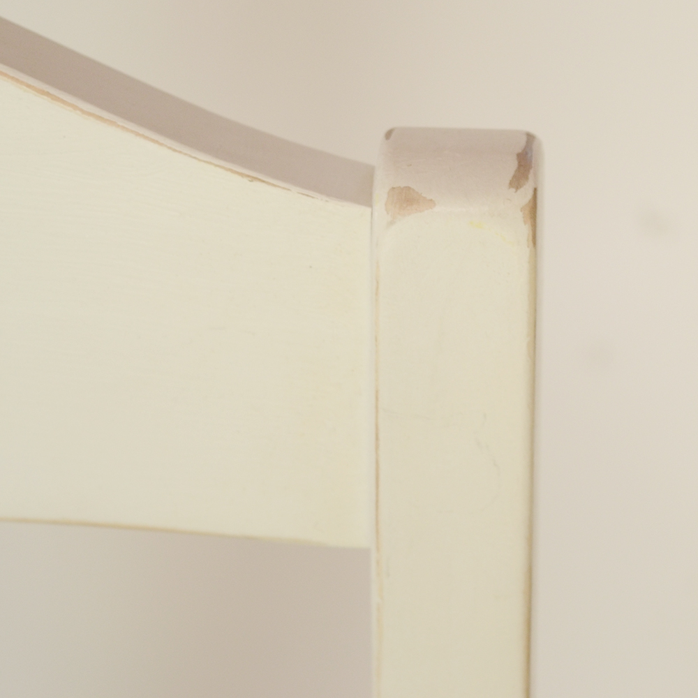 Off-White Wooden Side Chair by Thomasville