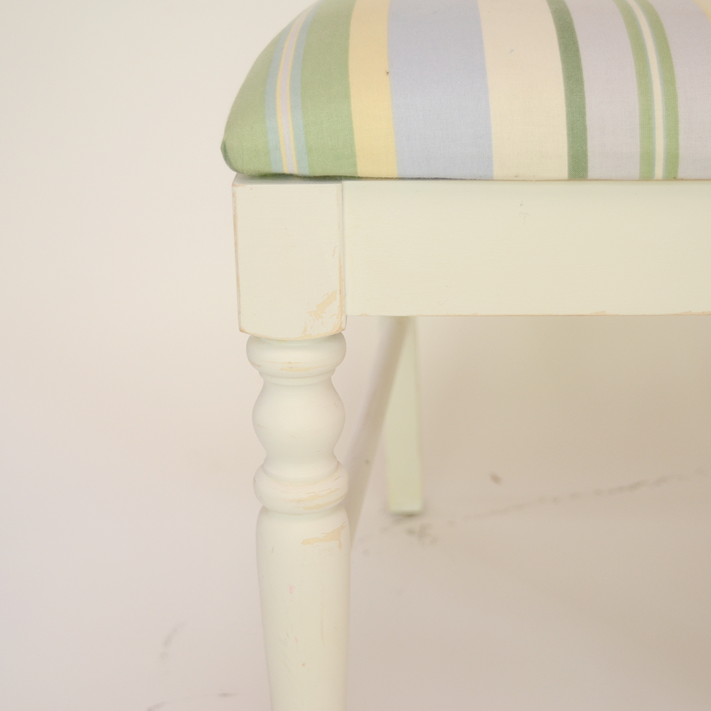 Off-White Wooden Side Chair by Thomasville