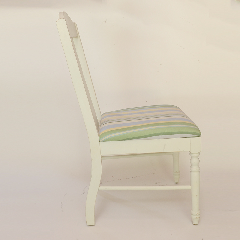 Off-White Wooden Side Chair by Thomasville