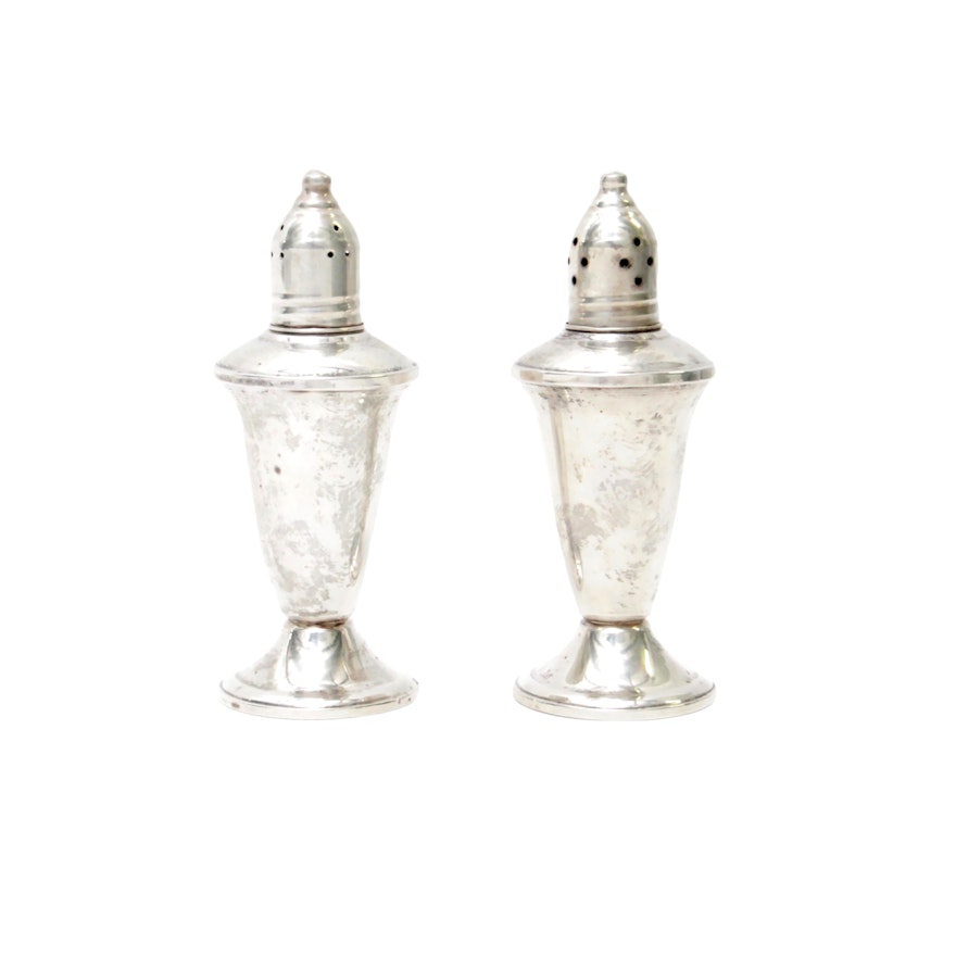 Duchin Creation Weighted Sterling Salt and Pepper Shakers