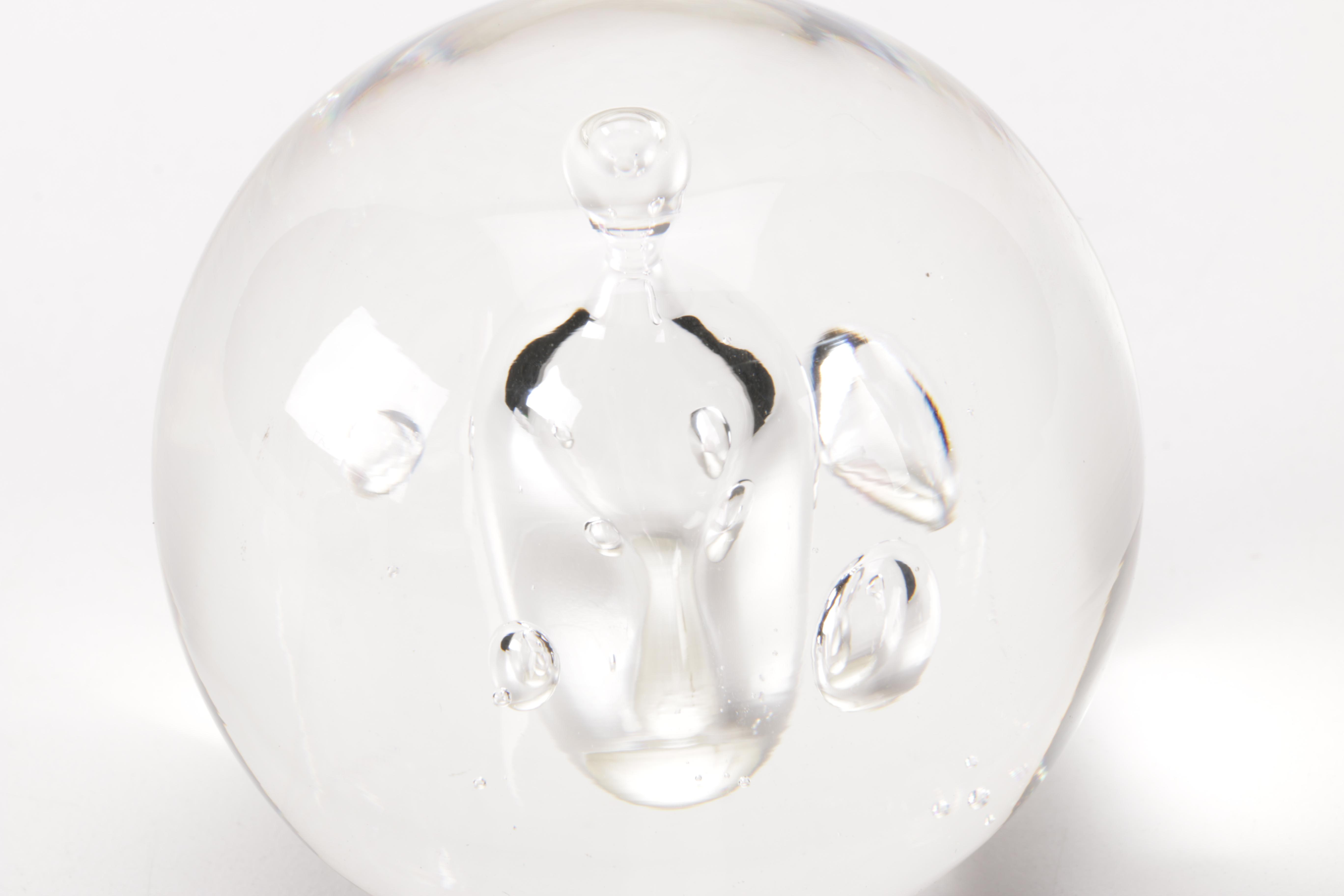 Glass Vases and Paperweight