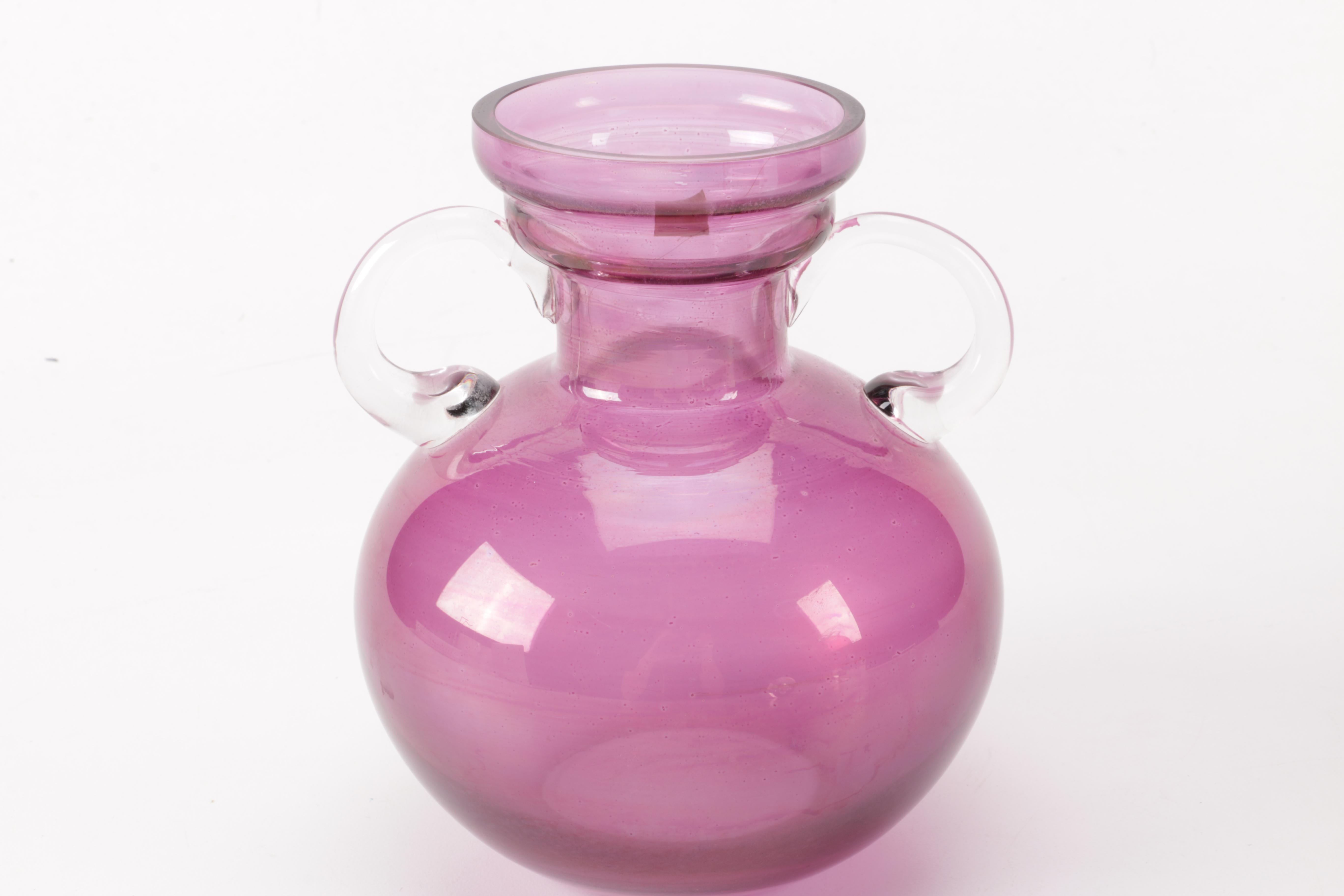 Glass Vases and Paperweight
