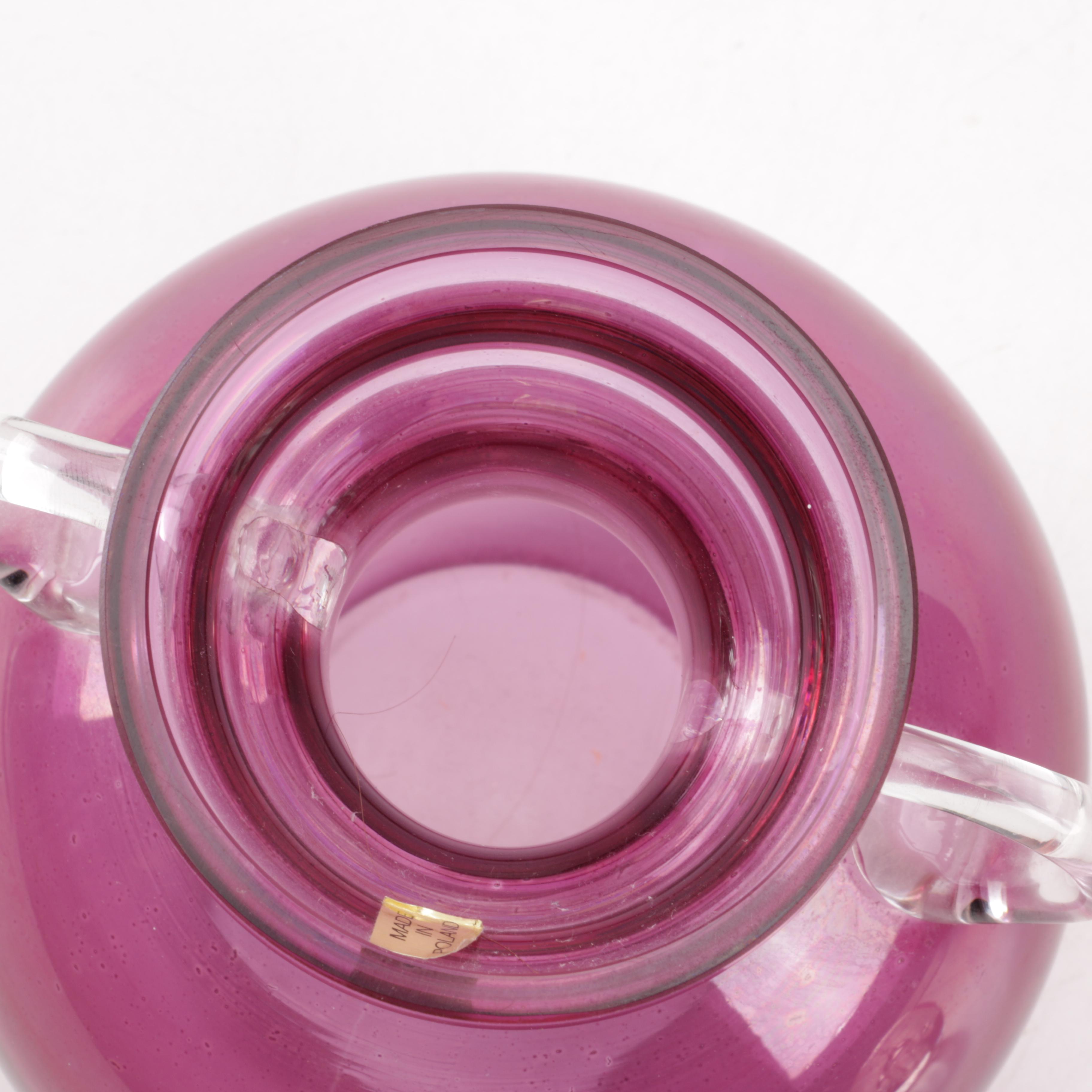 Glass Vases and Paperweight