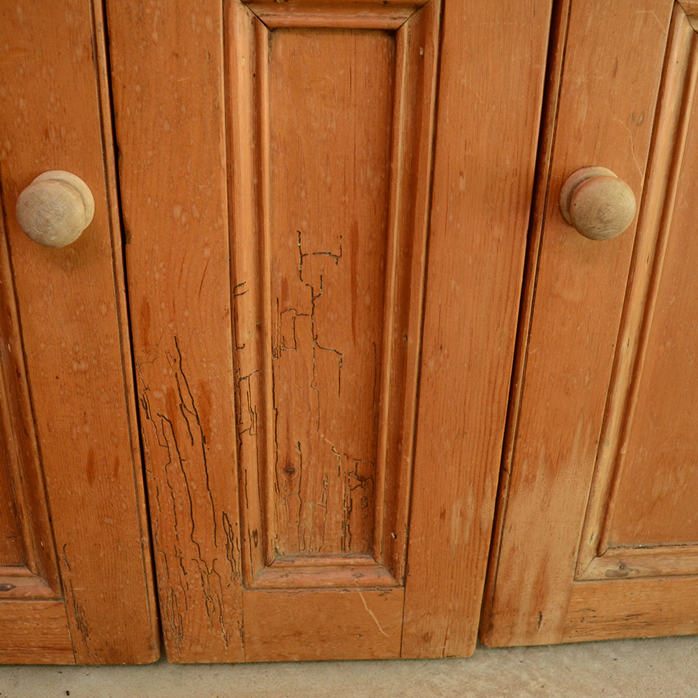 19th Century Pine Stepback Cupboard