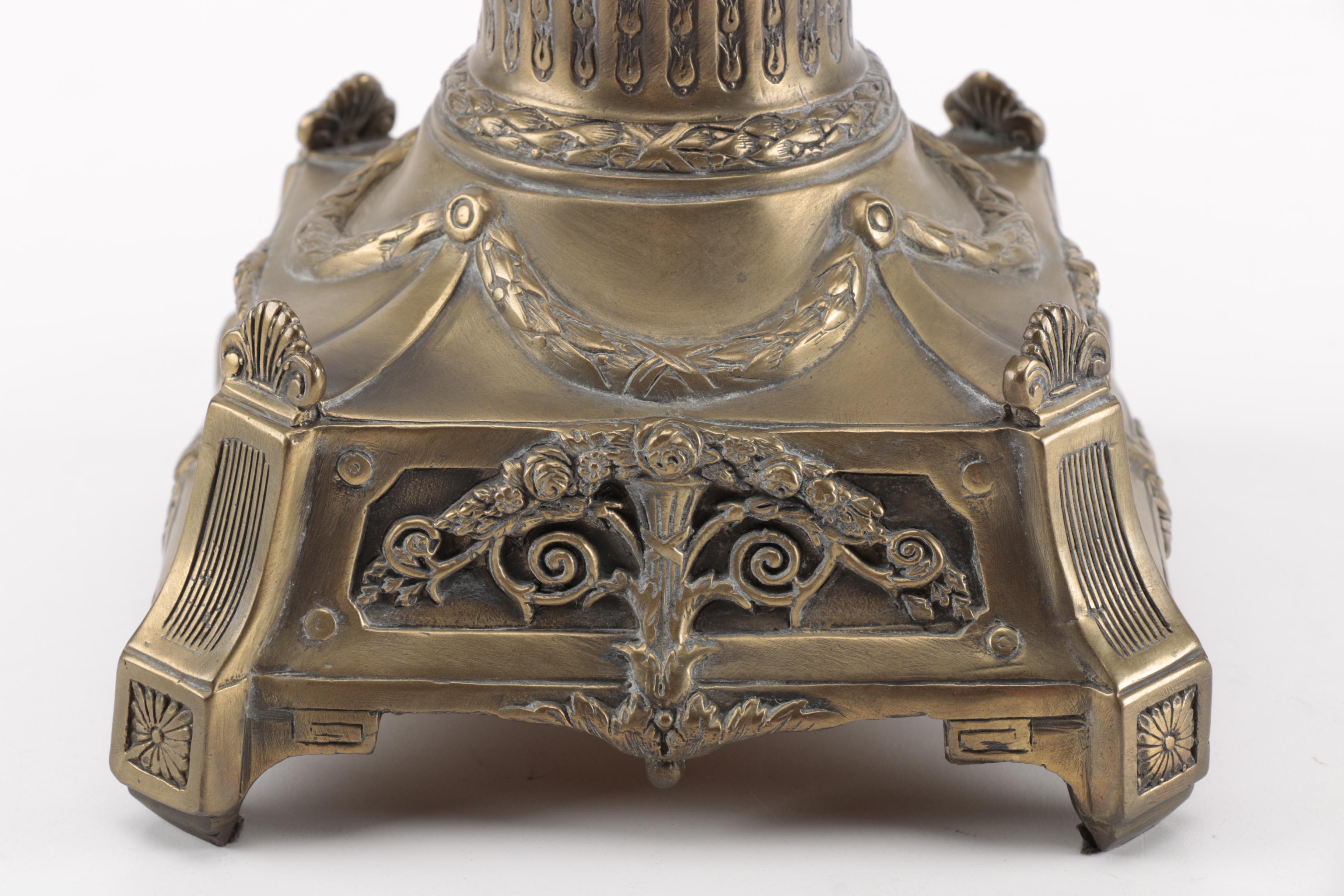 Brass and Glass Figural Bowl