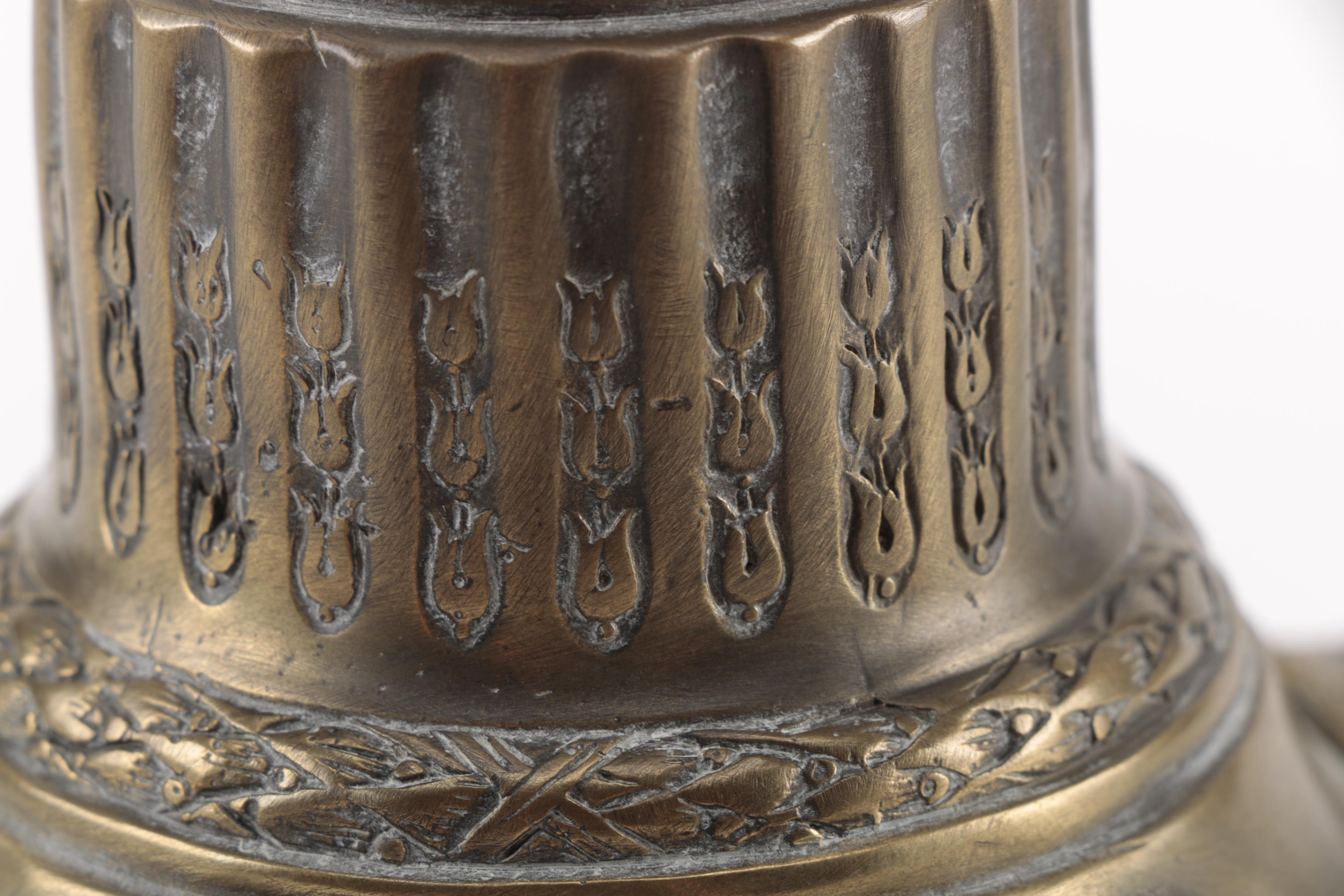 Brass and Glass Figural Bowl