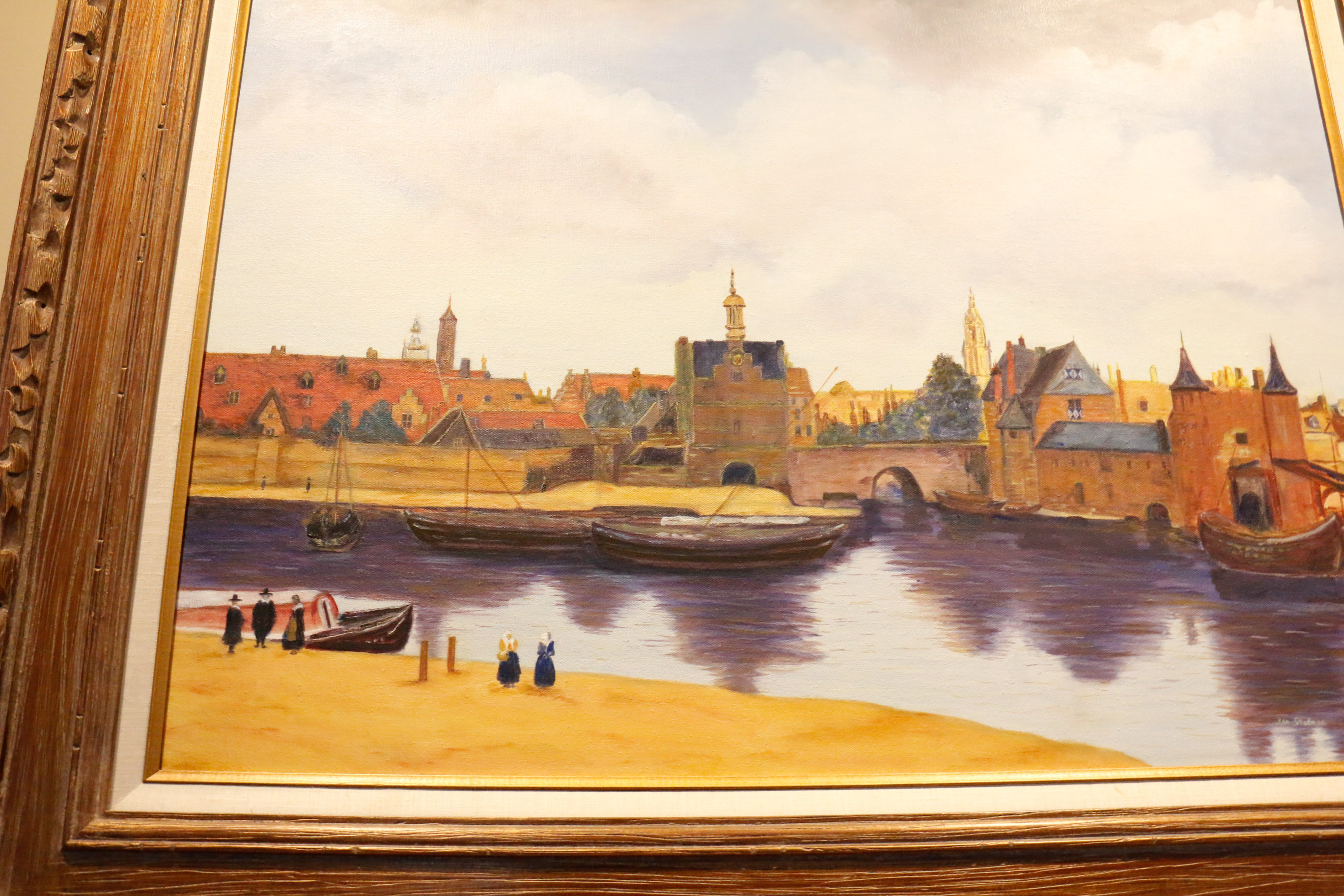 Framed Oil Painting on Canvas by Jean Steadman