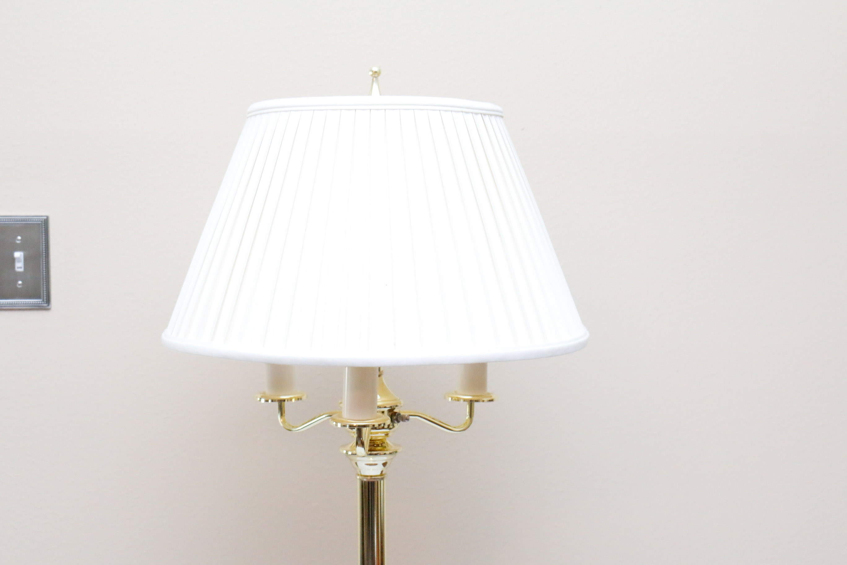 Gold Tone Floor Lamp