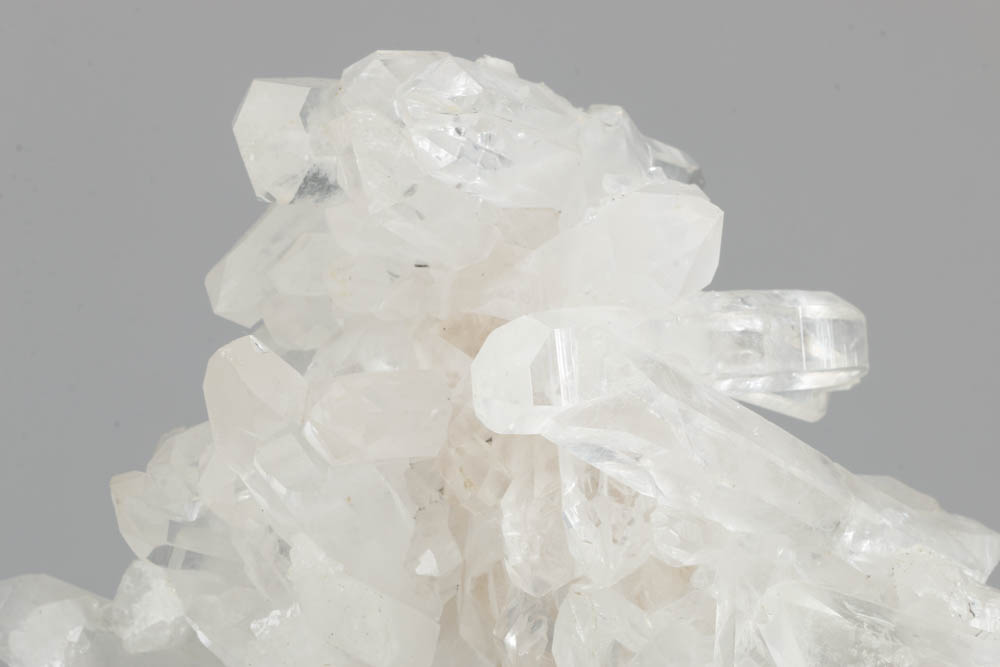 Quartz Crystal Cluster on Bronze Stand