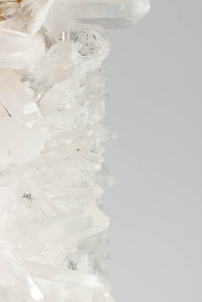 Quartz Crystal Cluster on Bronze Stand