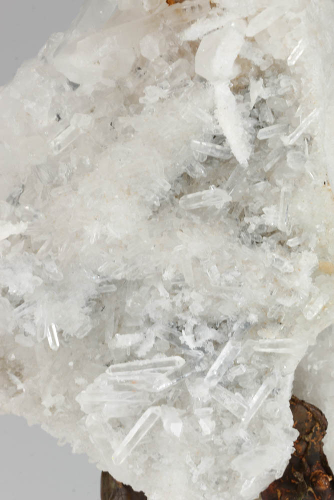 Quartz Crystal Cluster on Bronze Stand