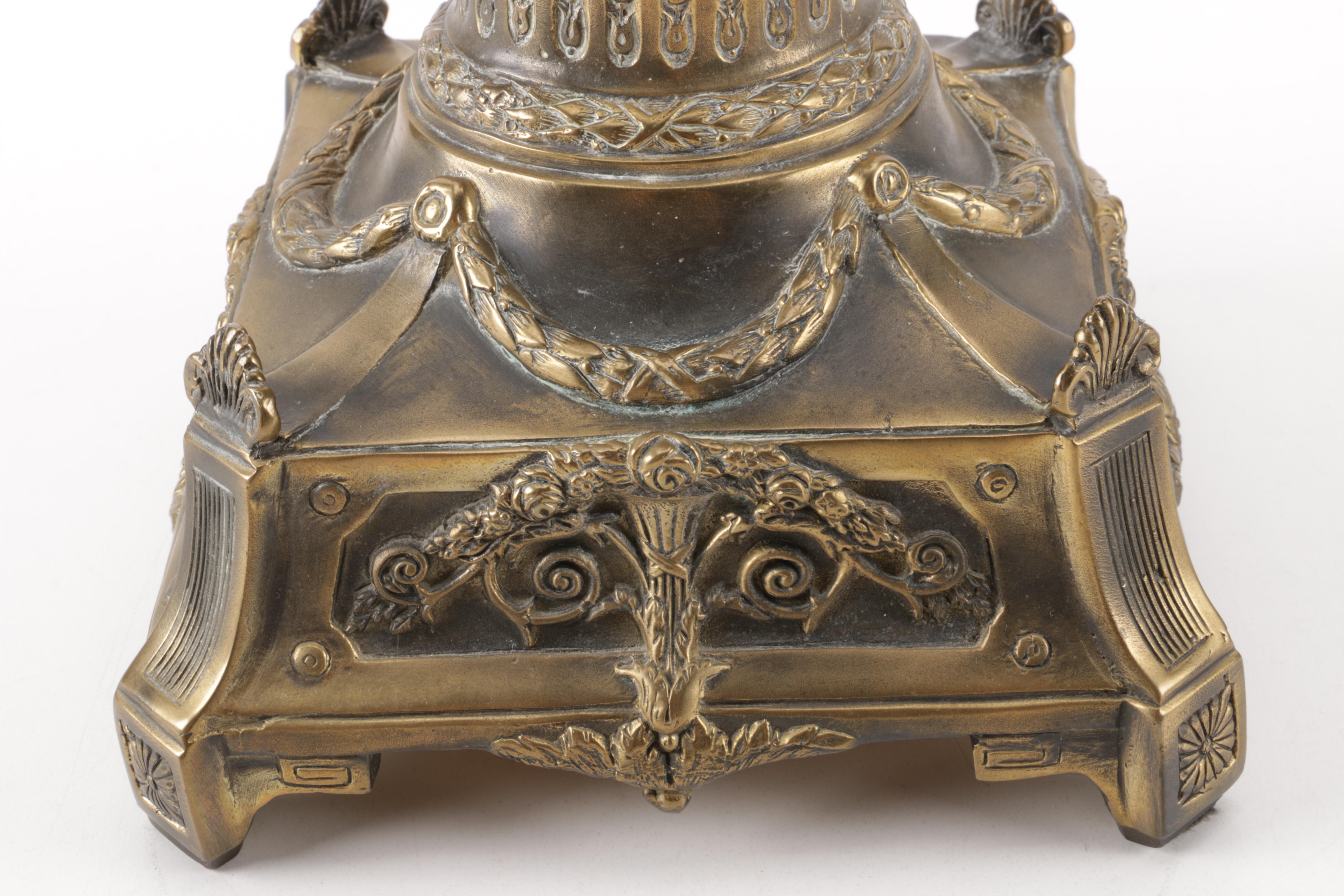 Brass and Glass Figural Bowl
