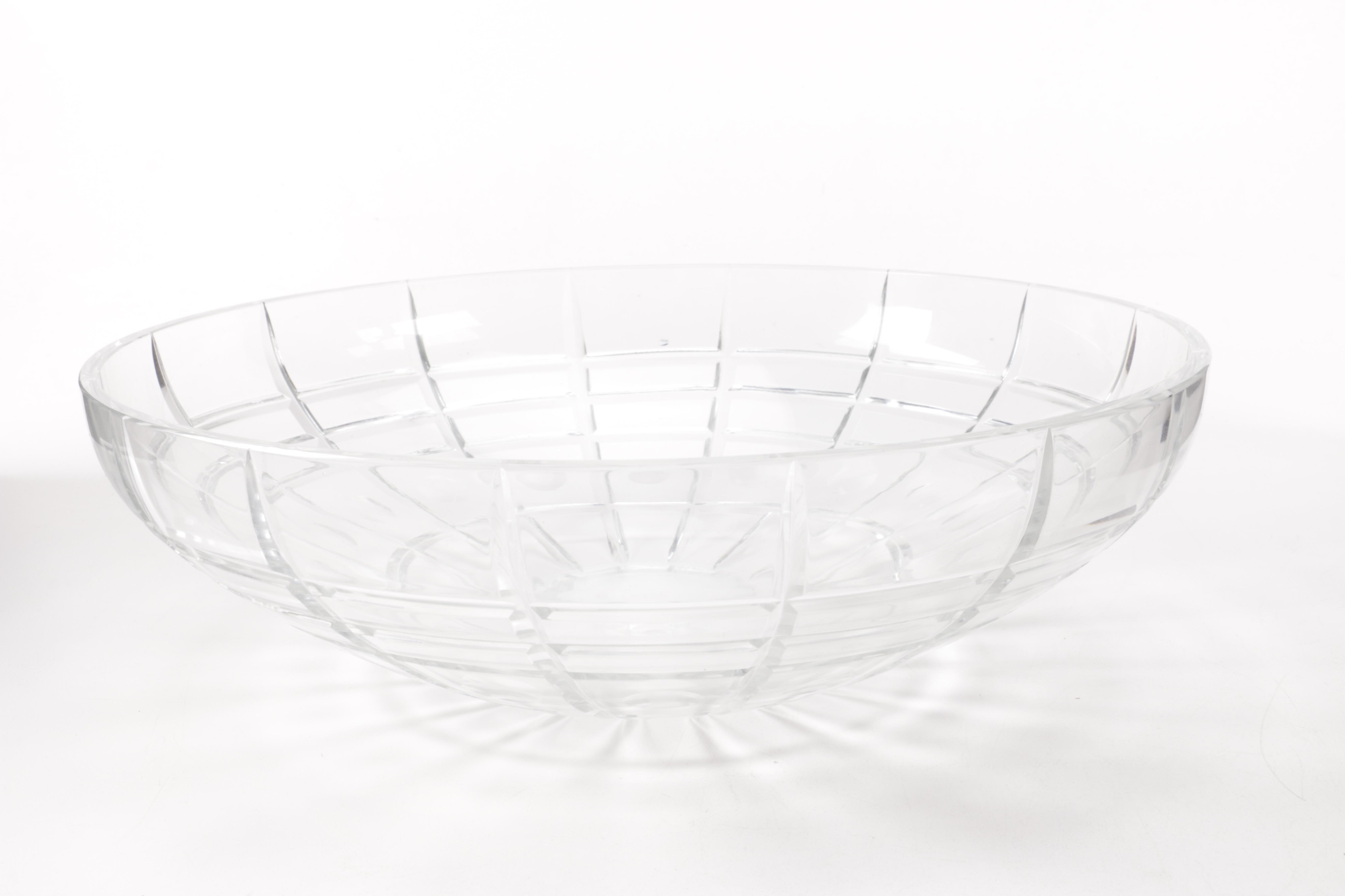 Brass and Glass Figural Bowl
