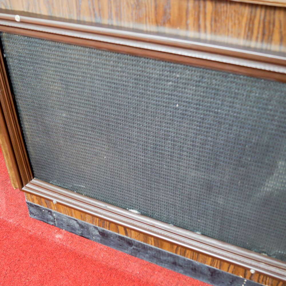 Vintage Stereo Bar with Disco Lights, Turntable, Tape Player and Speakers