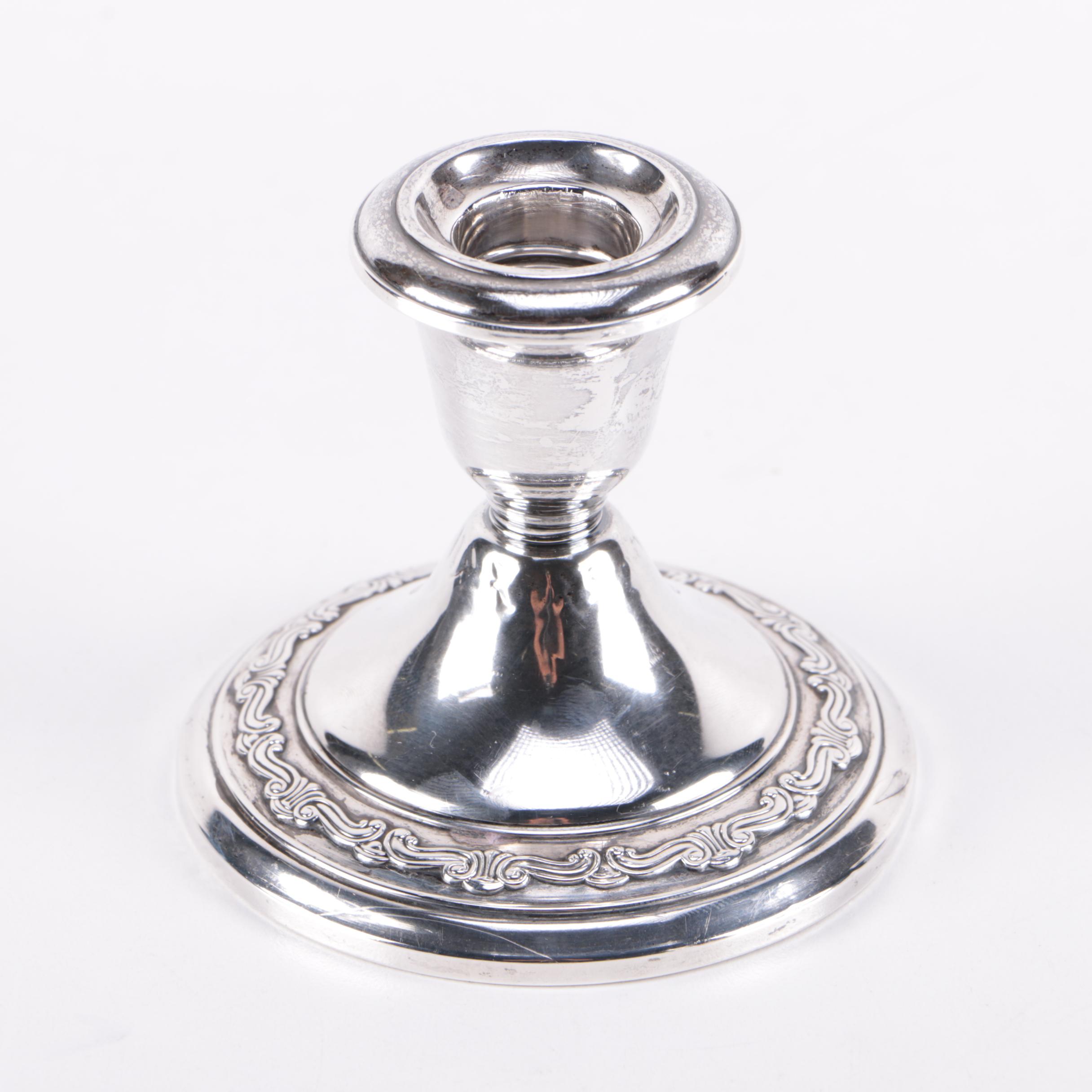 Weighted Sterling Silver Candlesticks Including Gorham