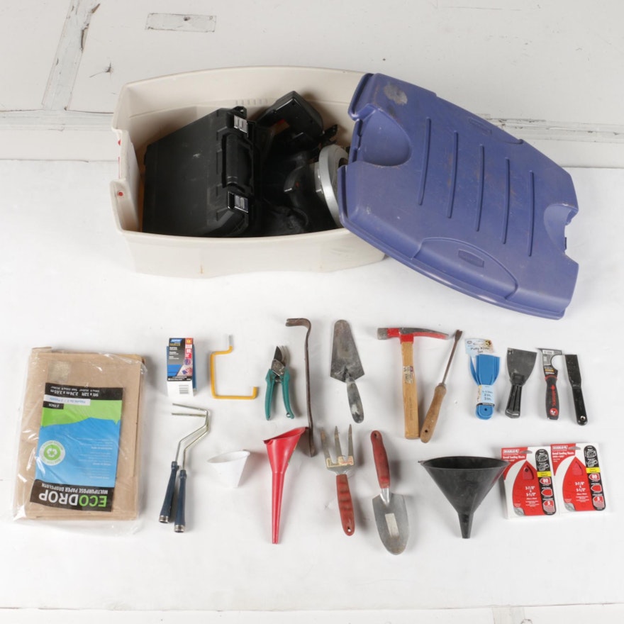 Assortment of Gardening and Home Improvement Tools