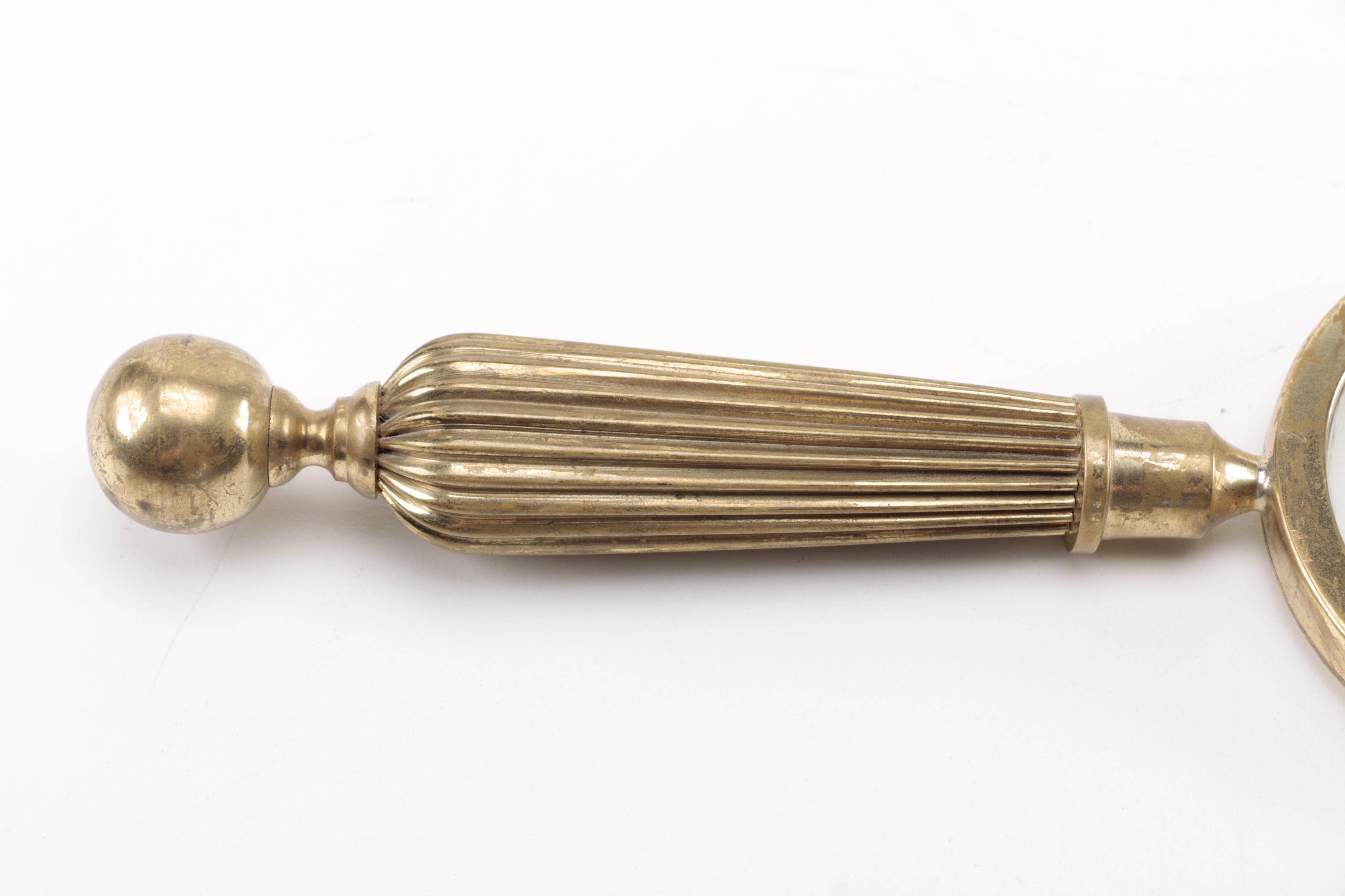 Brass Letter Opener and Magnifying Glass
