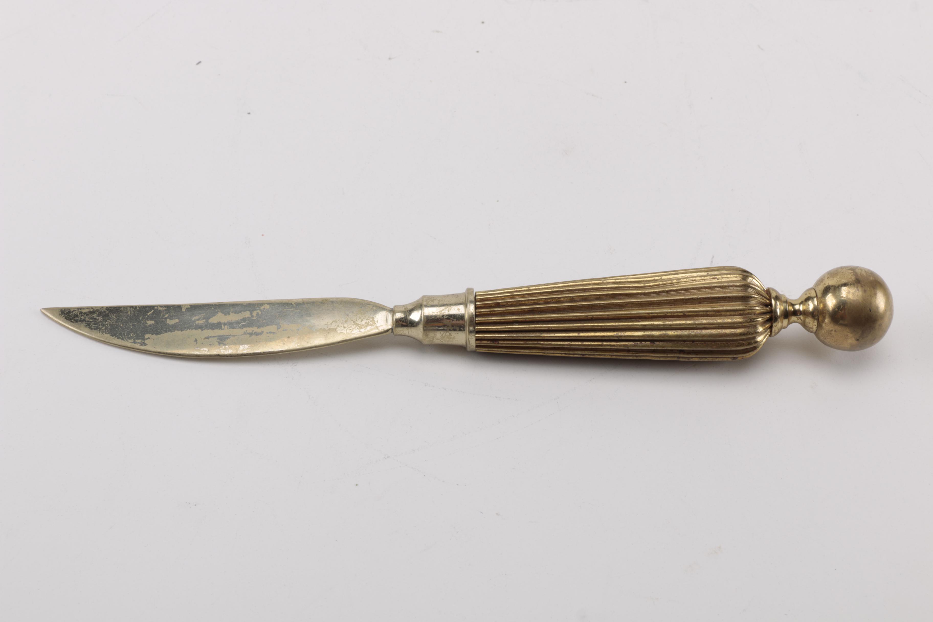 Brass Letter Opener and Magnifying Glass
