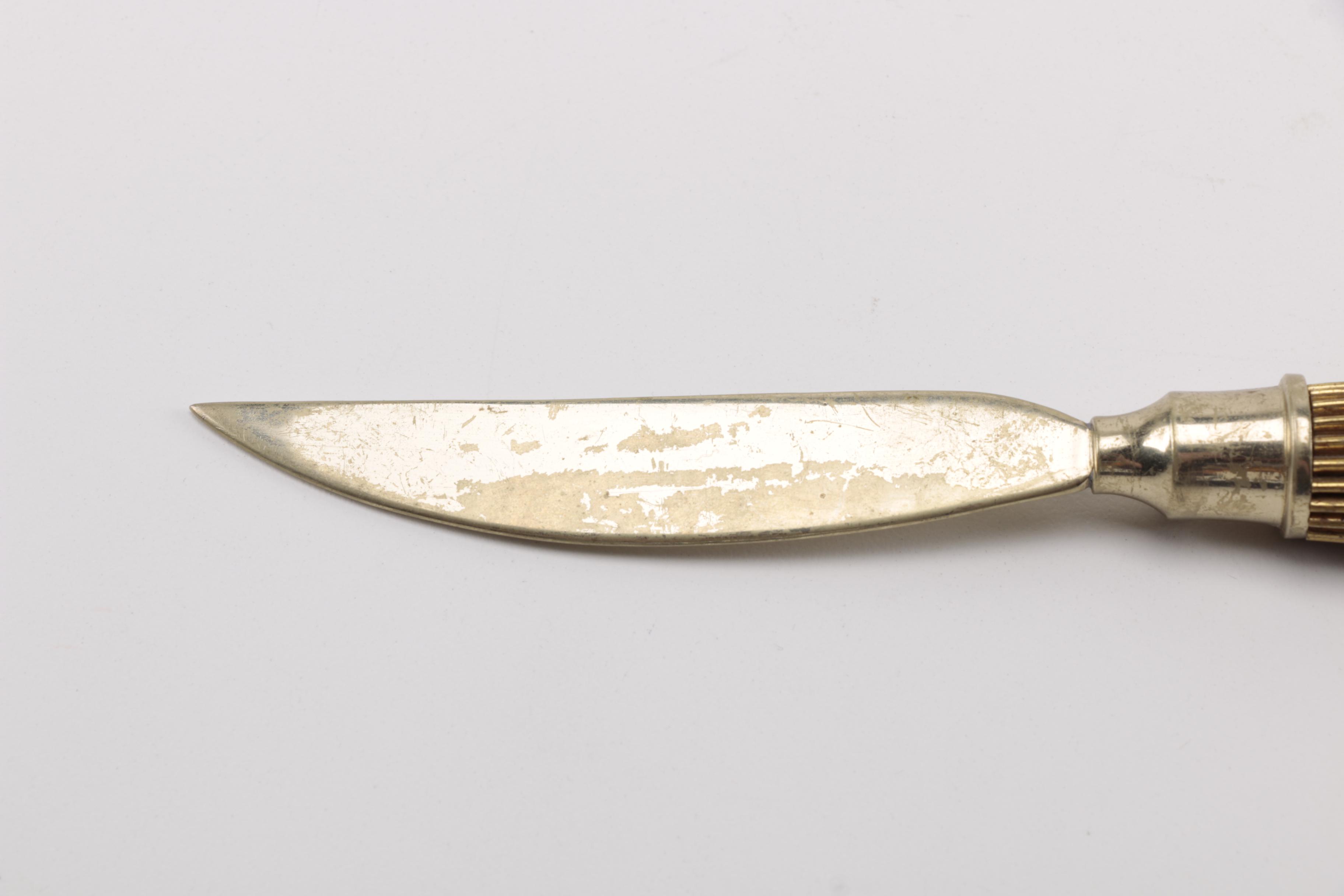Brass Letter Opener and Magnifying Glass