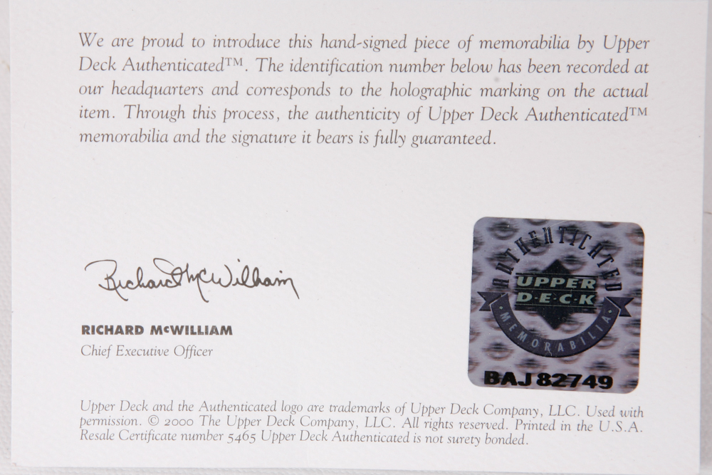 Tiger Woods Autographed "Driven" Display with Golf Ball